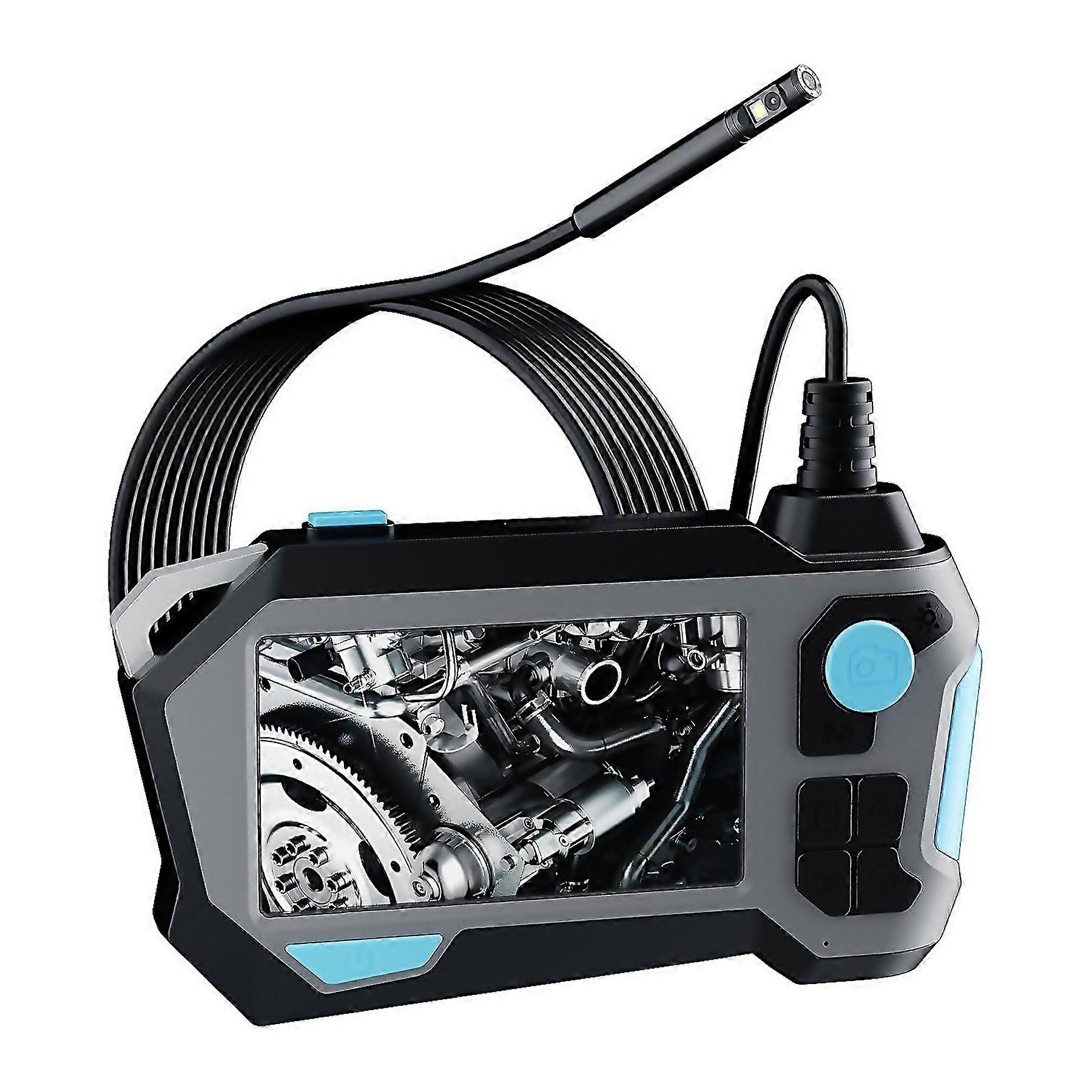 For P120 Rotatable 8mm Dual Lenses Industrial Endoscope With Screen 9mm Tail Pipe Diameter 5m