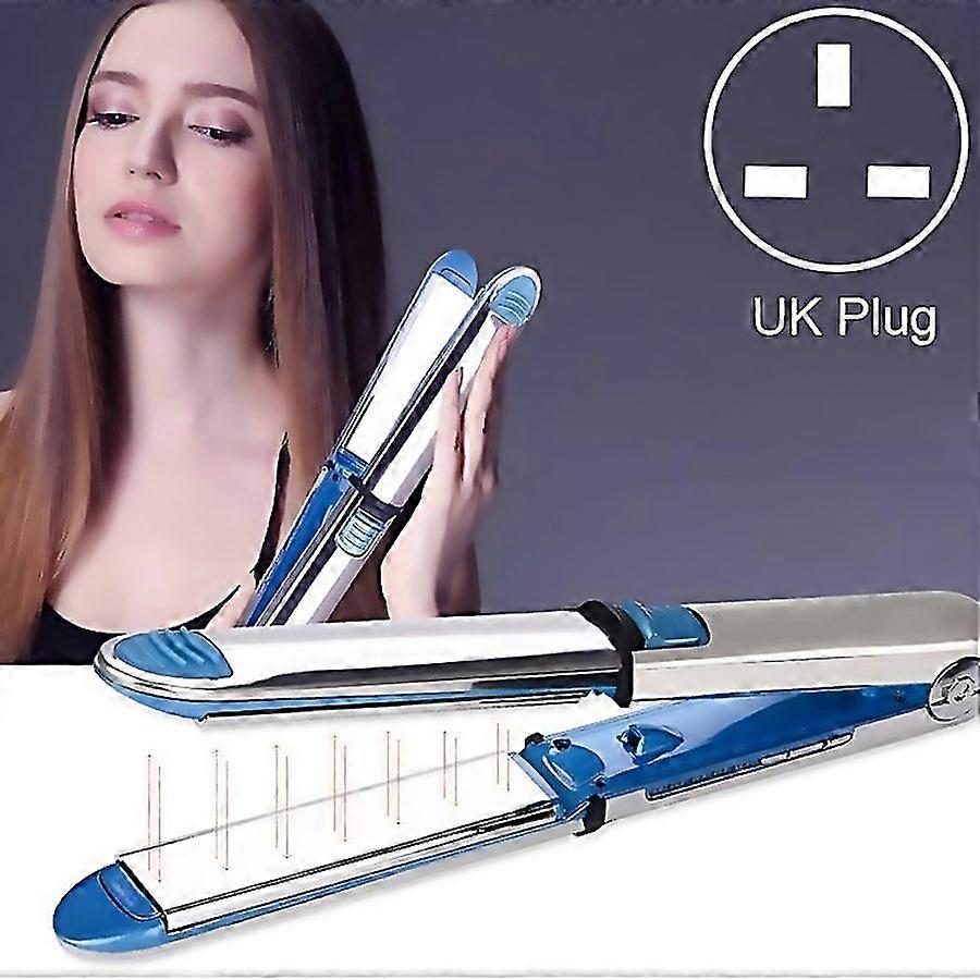 For 2 In 1 Titanium Hair Straighter Curler
