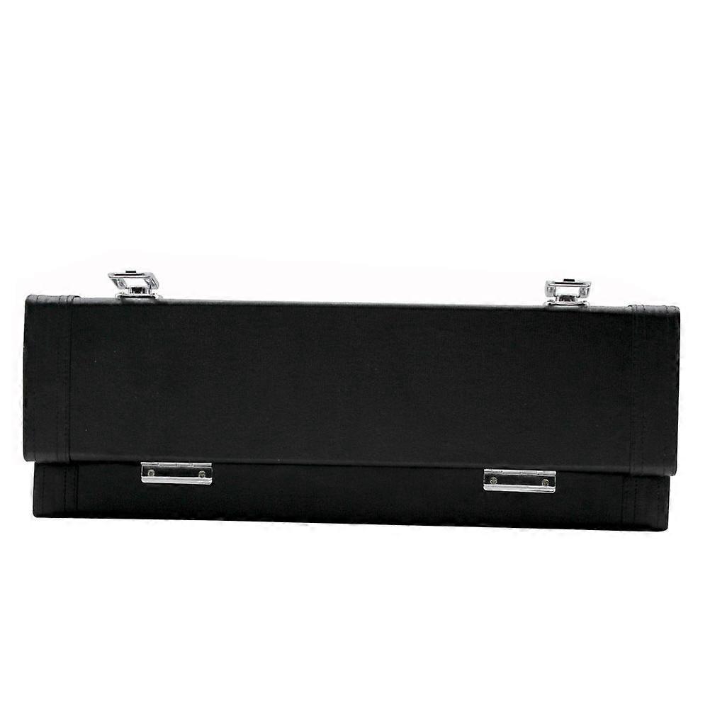 Wind Instrument Portable Storage Box Black Case For Musicians Practice 39X9.5X6CM 1Pack