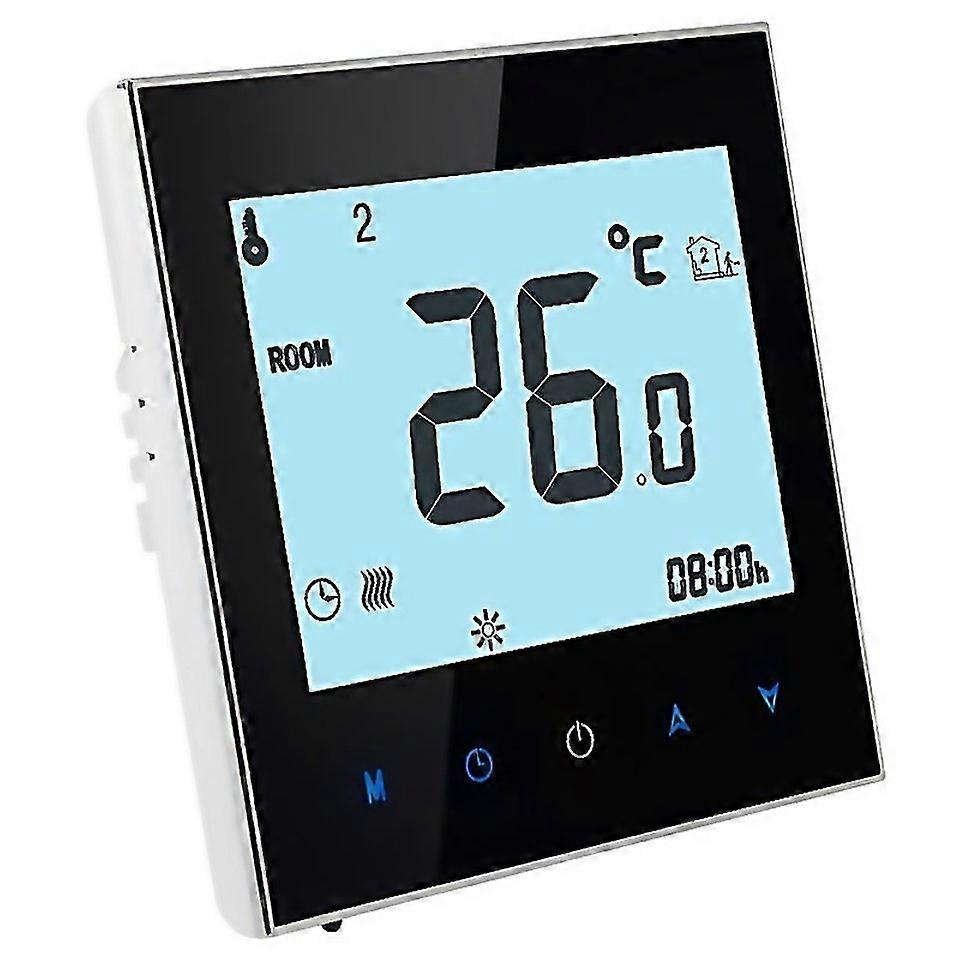 For Electric Floor Heating System Lcd Display Programmable Room Thermostatblack