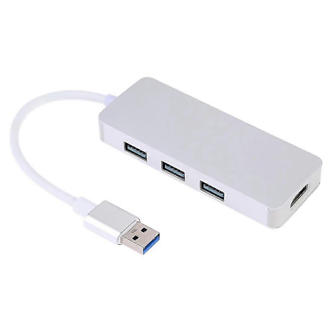 For 4 In 1 Usb 30 To 3 X Usb 30 Hdmi Adaptersilver