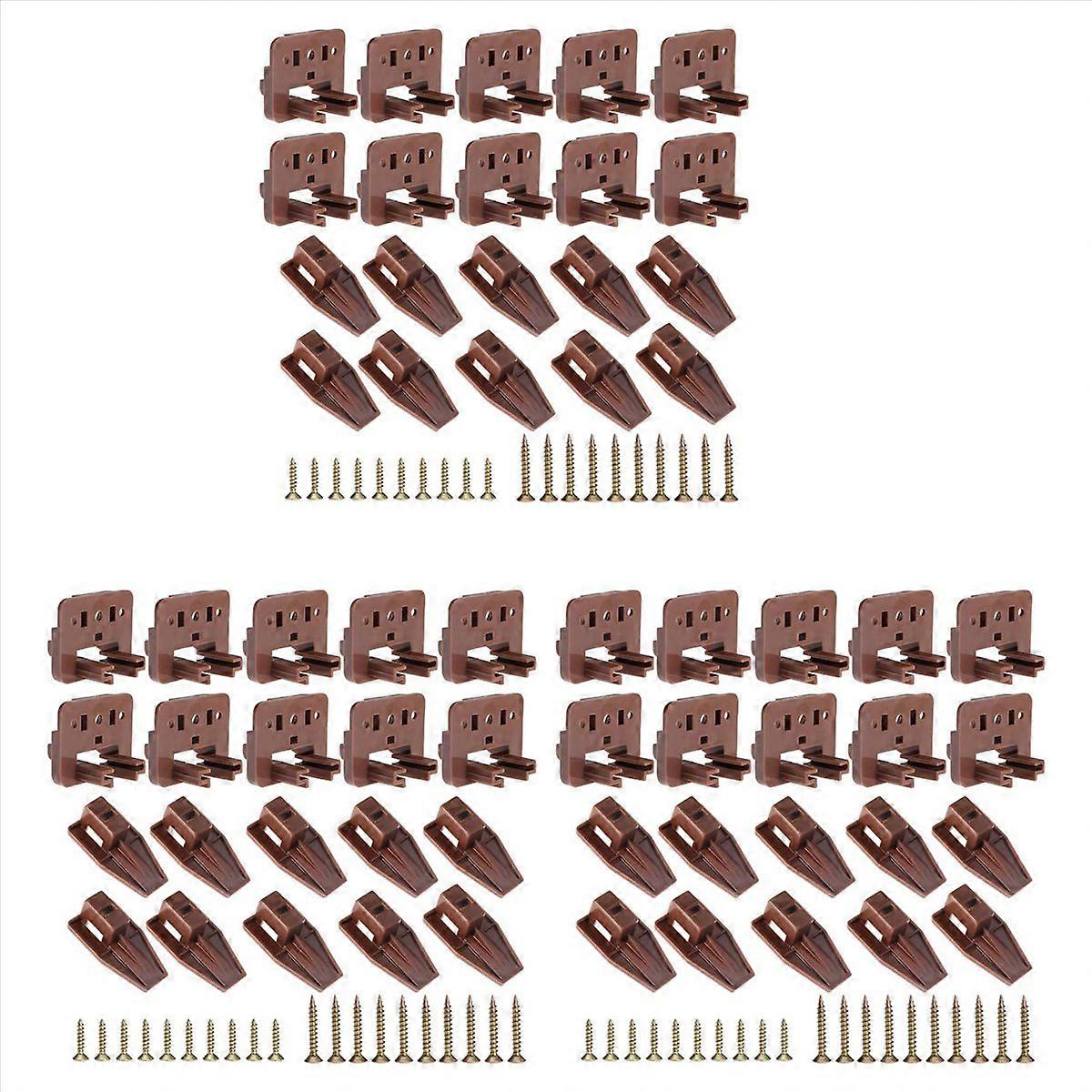 30PCS Drawer Slide Track Guide Glide for Center Mount Drawer for Dressers and for Nightstand 1 Drawe