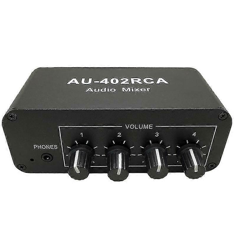 Multi-source Rca Mixer Stereo Audio Reverberator Audio Switch Switcher 4 Input 2 Output Driver Head