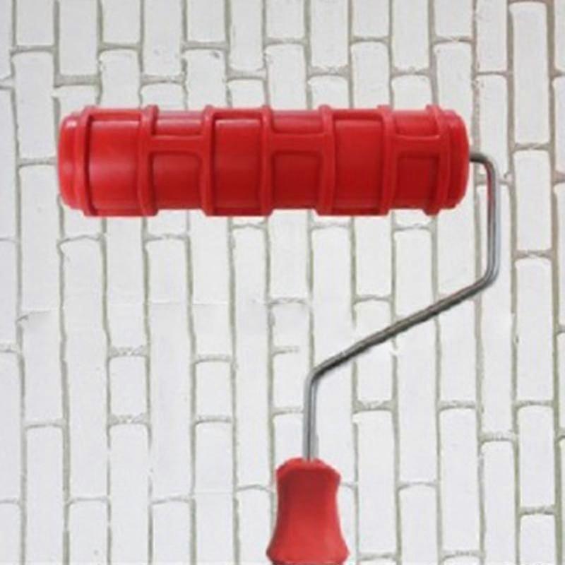 3d Brick Pattern Paint Roller Brick Pattern Concrete Stamper 7" Decorative Texture Roller Hand Tool