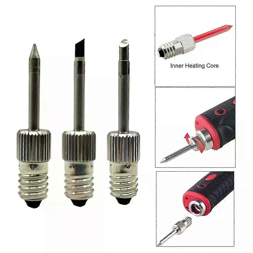 Soldering Iron Tip Welding Tips E10 Interface B C K Type USB Cordless Battery Soldering Iron Soldering Tools Parts