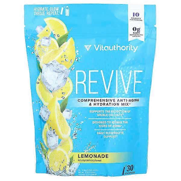 Vitauthority, Revive, Comprehensive Anti-Aging Hydration Mix, Lemonade, 30 Sticks, 0.13 oz (3.9 g) Each