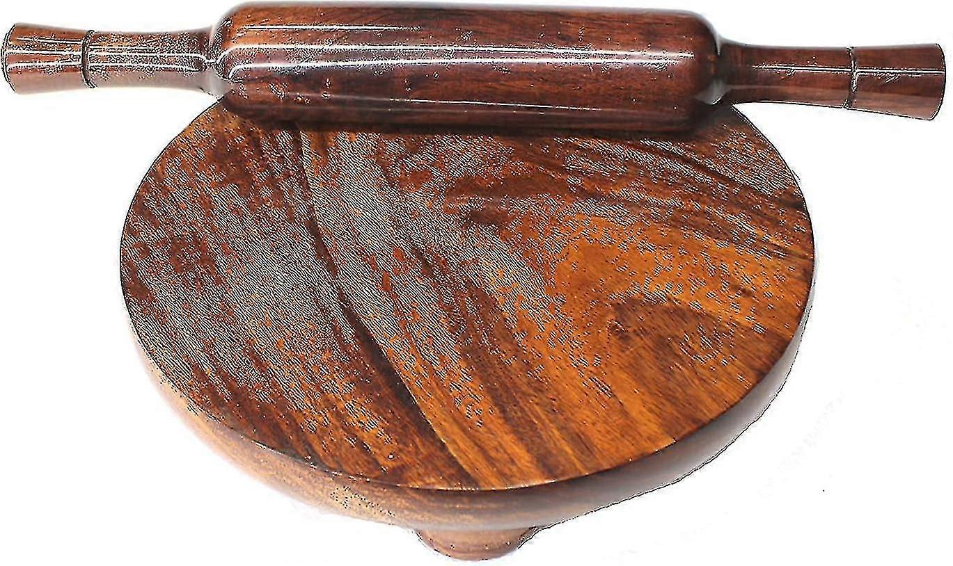 2025 Roti Roller/chakla/rolling Pin Board/roti Maker/phulka Maker/chapati Maker Chakla/marble Rolling Pin/belan Compatible Home & Kitchen (brown)-d