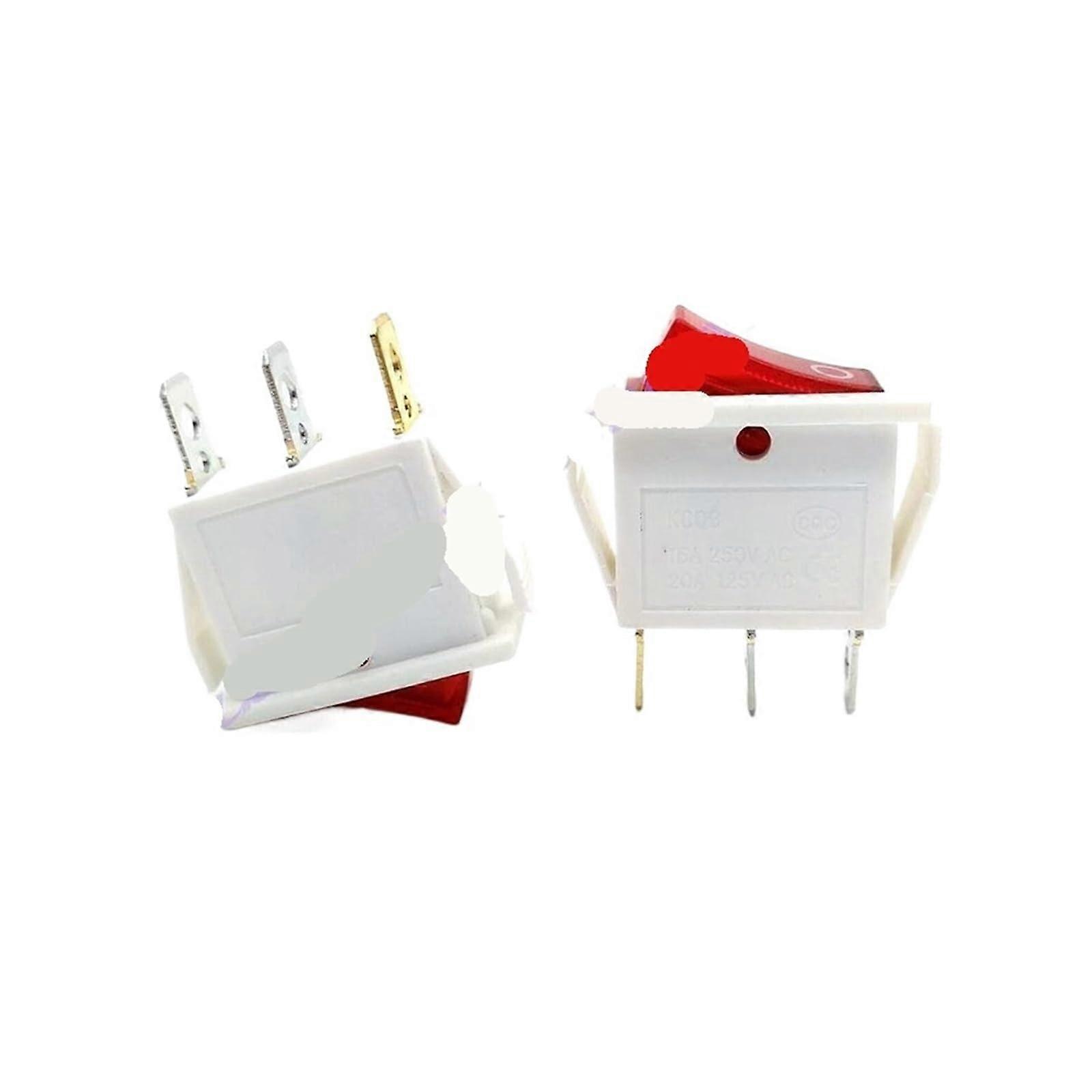 2PCS Switch 3Pin 2Speed White 2Piece Pack