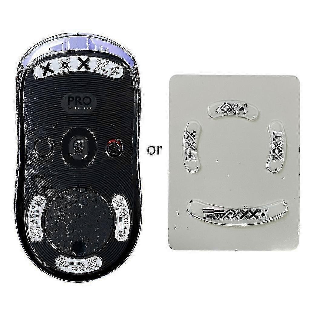 0.8mm Glass Mouse Skates for Logitech G Pro Wireless/X Superlight, Rounded Edges Smooth Glide Pad