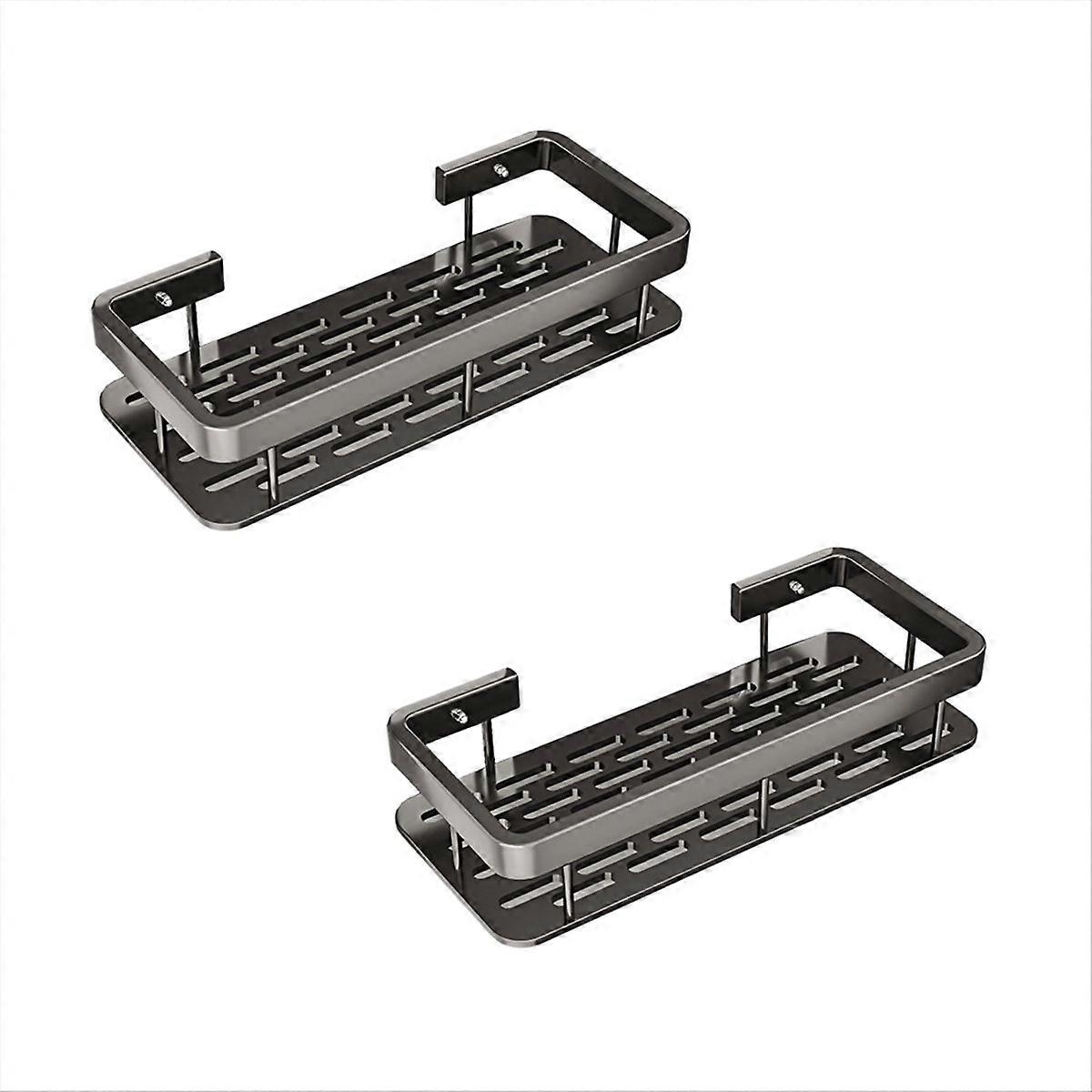 Bathroom Shelf Triangular Shelf Punch-Free Corner 2 pcs