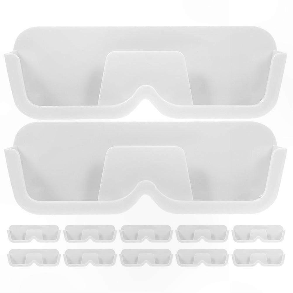 12-Pack Eyewear Organizer for Glasses and Goggles Wall Mount Display Rack Stand Holder Storage Solution