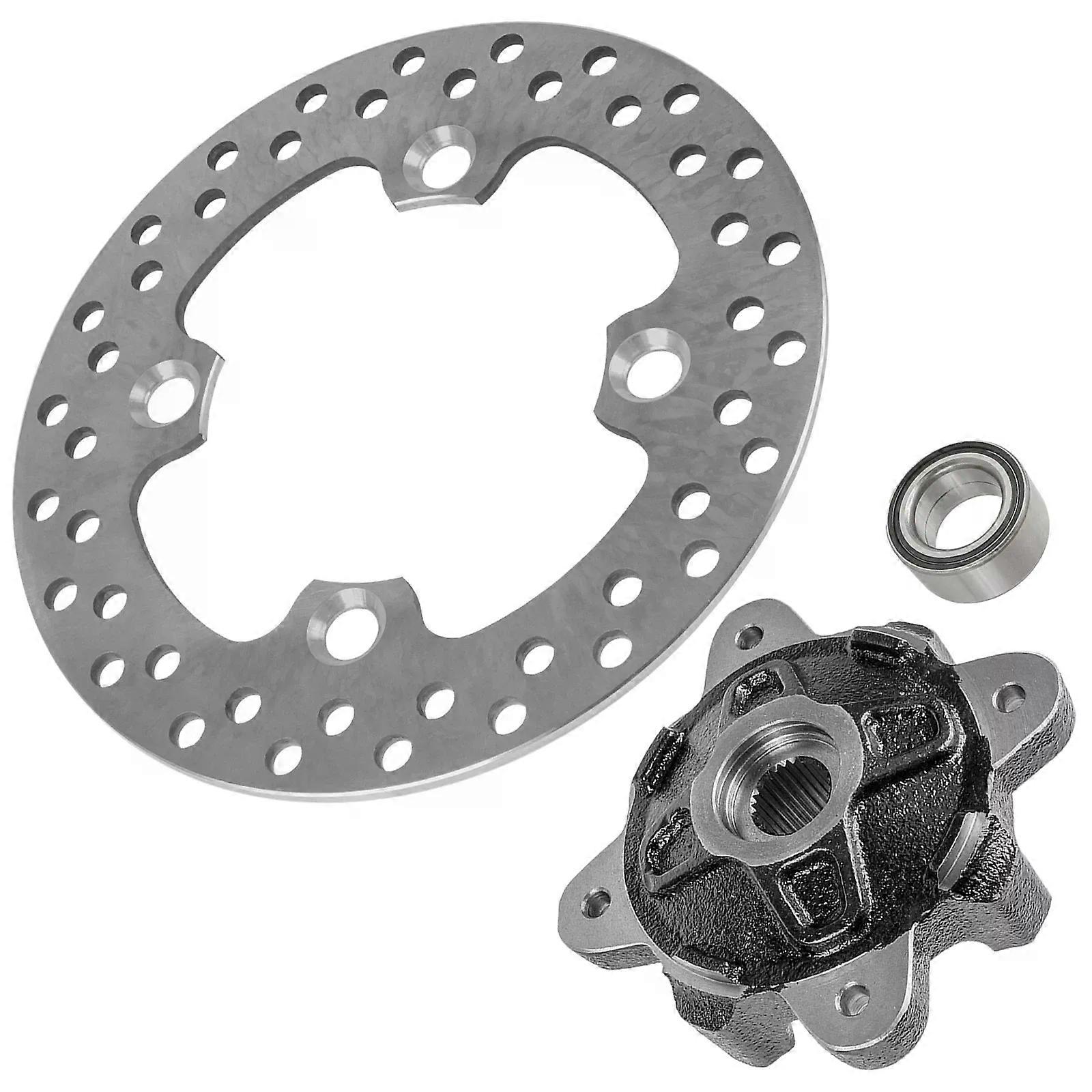 Front Left Right Wheel Hub Disc Rotor Bearing for Polaris Ranger 800 6X6 12-17 NO.02219