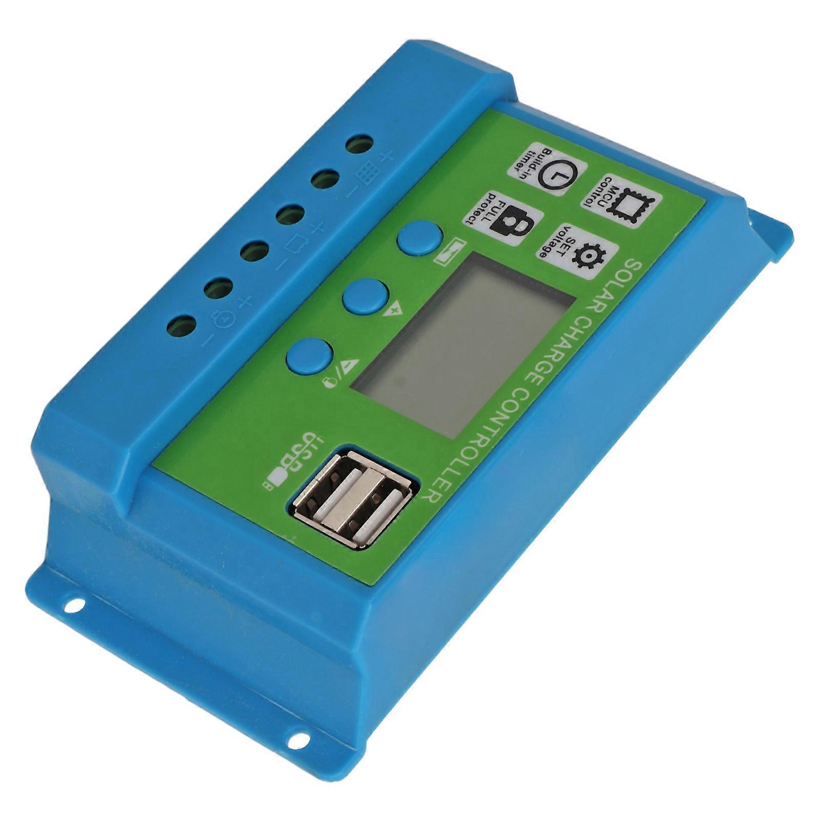Solar Charge Controller Digital Display Parameters Adjustable Solar Panel Charger Controller 12V 24V Adaptive 20A 