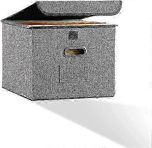 Durable Hanging File Box with Smooth Sliding Rail for Office Home