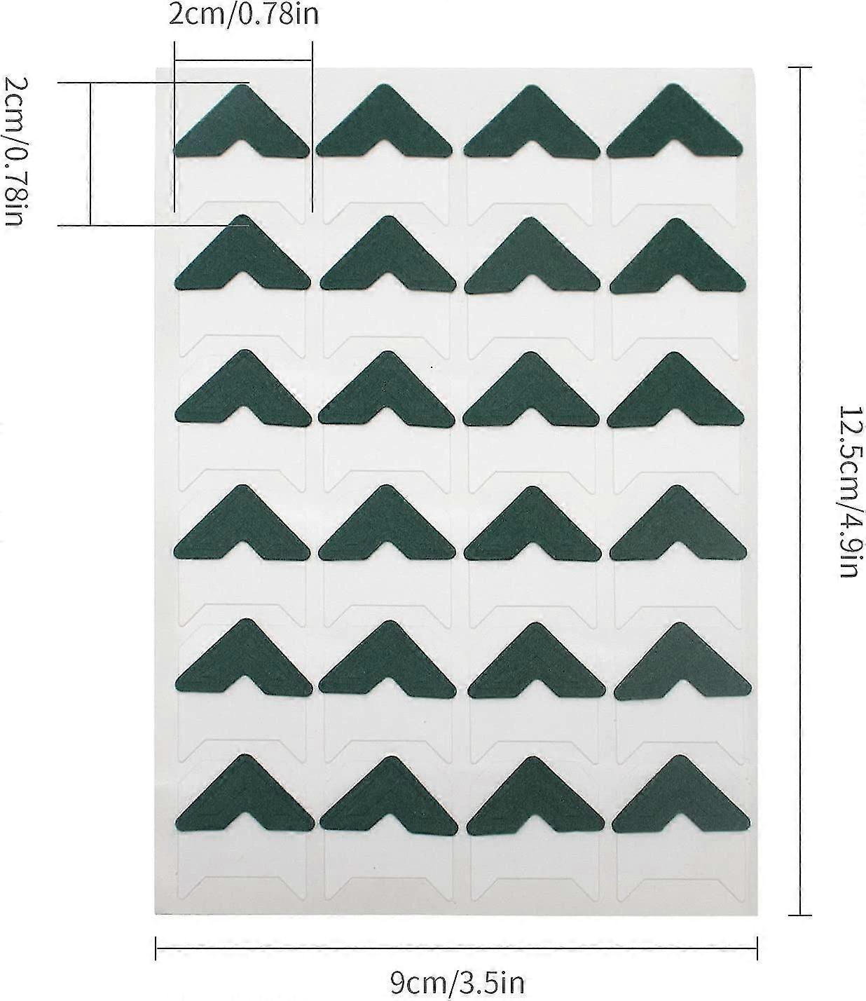 15 Sheets 360 Pcs Photo Corners Mounting Self Adhesive for DIY Photo Album Journal Deep Green