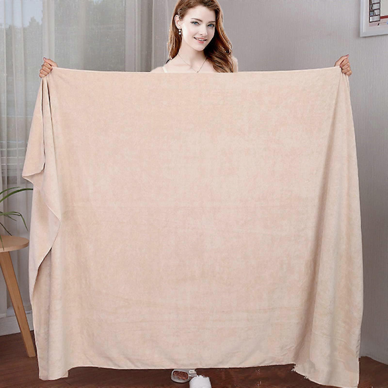 Microfiber Bath Towel 150x200 Cm, Camel Color, Super Absorbent, QuickDrying, Soft Microfiber, 80x180 Cm