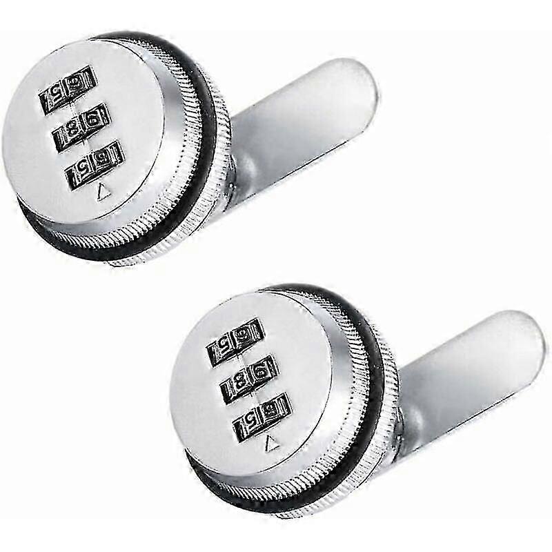 Combination Security Locks With Password Code For Security Of Boxes, Drawers, Mailboxes, Doors, Furniture Silver 2 Pack