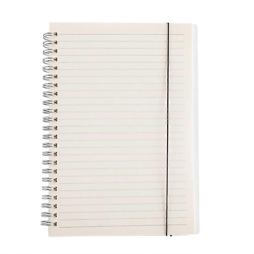 WRXMIJNHGSA Notebook Transparent Frosted Cover Coil Blank Line Lattice Journal Diary Notebook