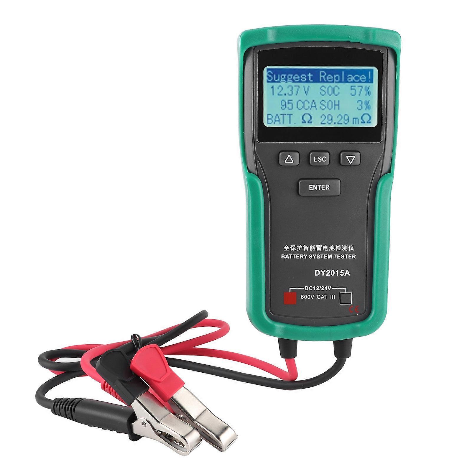 Electrical charge analyzer 12V-24V digital battery tester DY2015A
