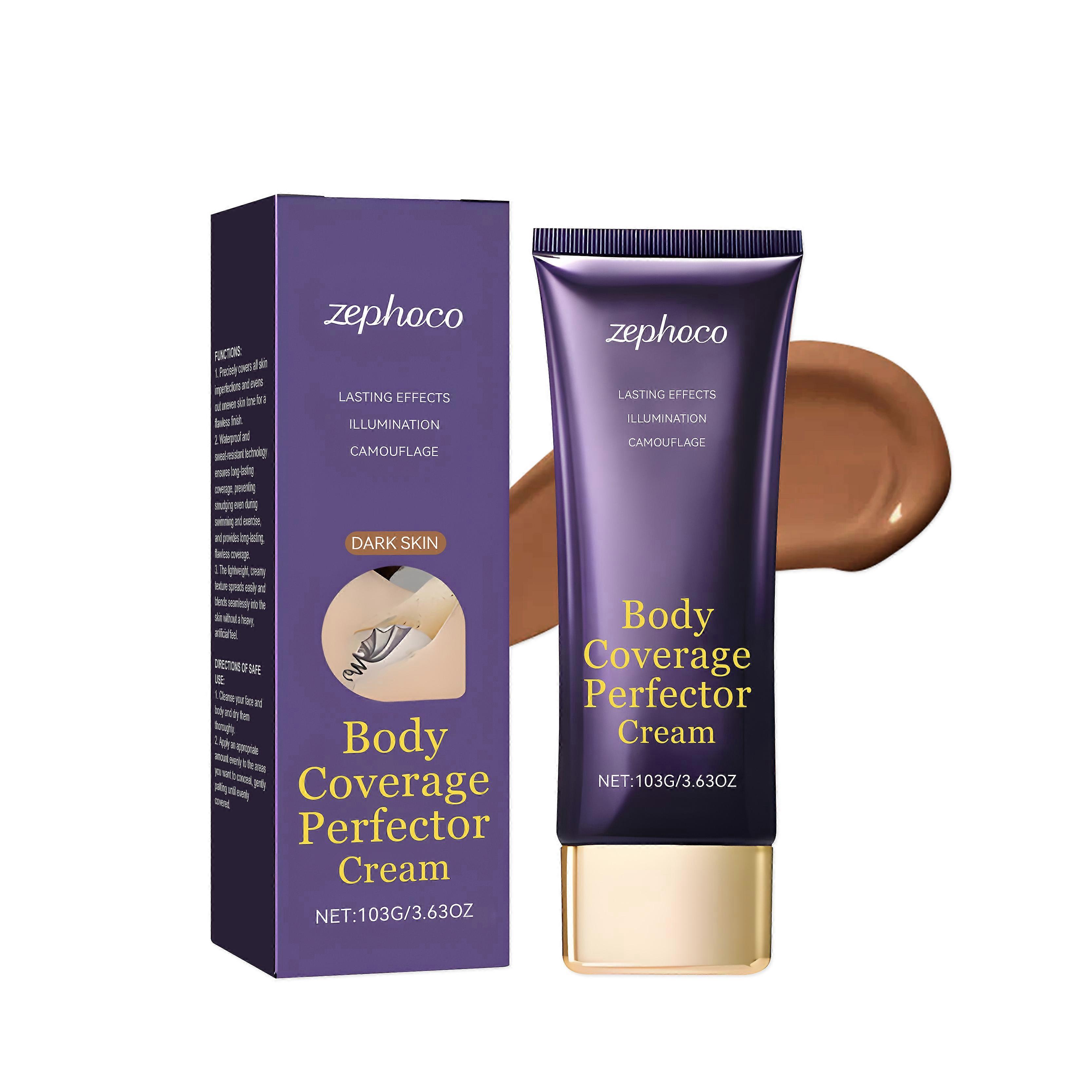 Dark-Toned Body Concealer Is Carefully Formulated With Polydimethylsiloxane And Titanium Dioxide