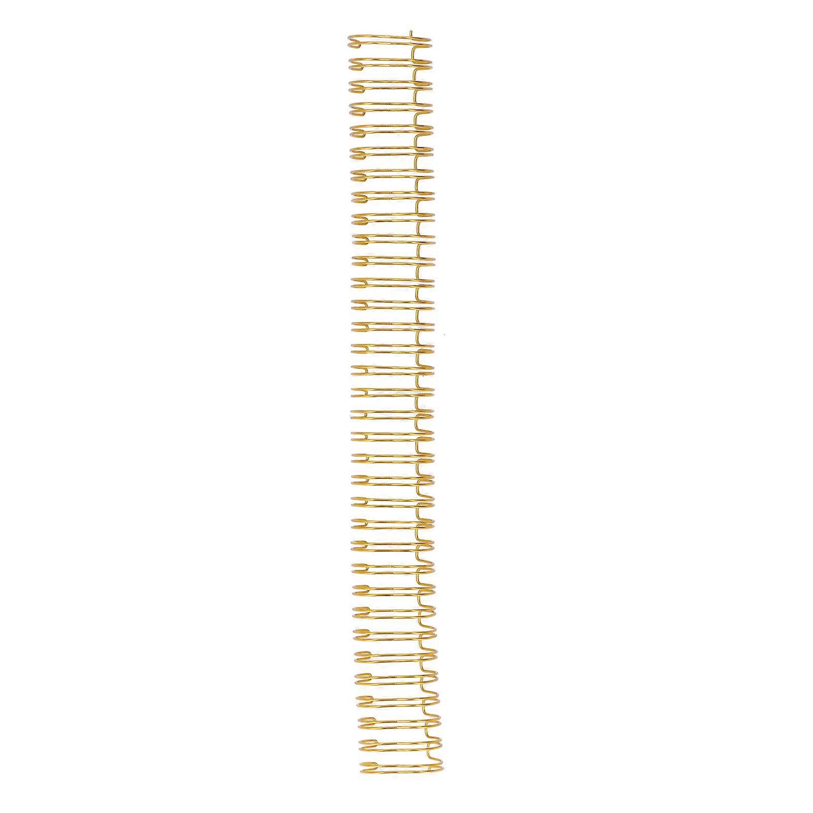 50 Packs Double Loop Wire Binding Spines A4 Paper Size 180 Sheets Capacity 3/4in Diameter Wire Binding Rings for DIY Gold Color
