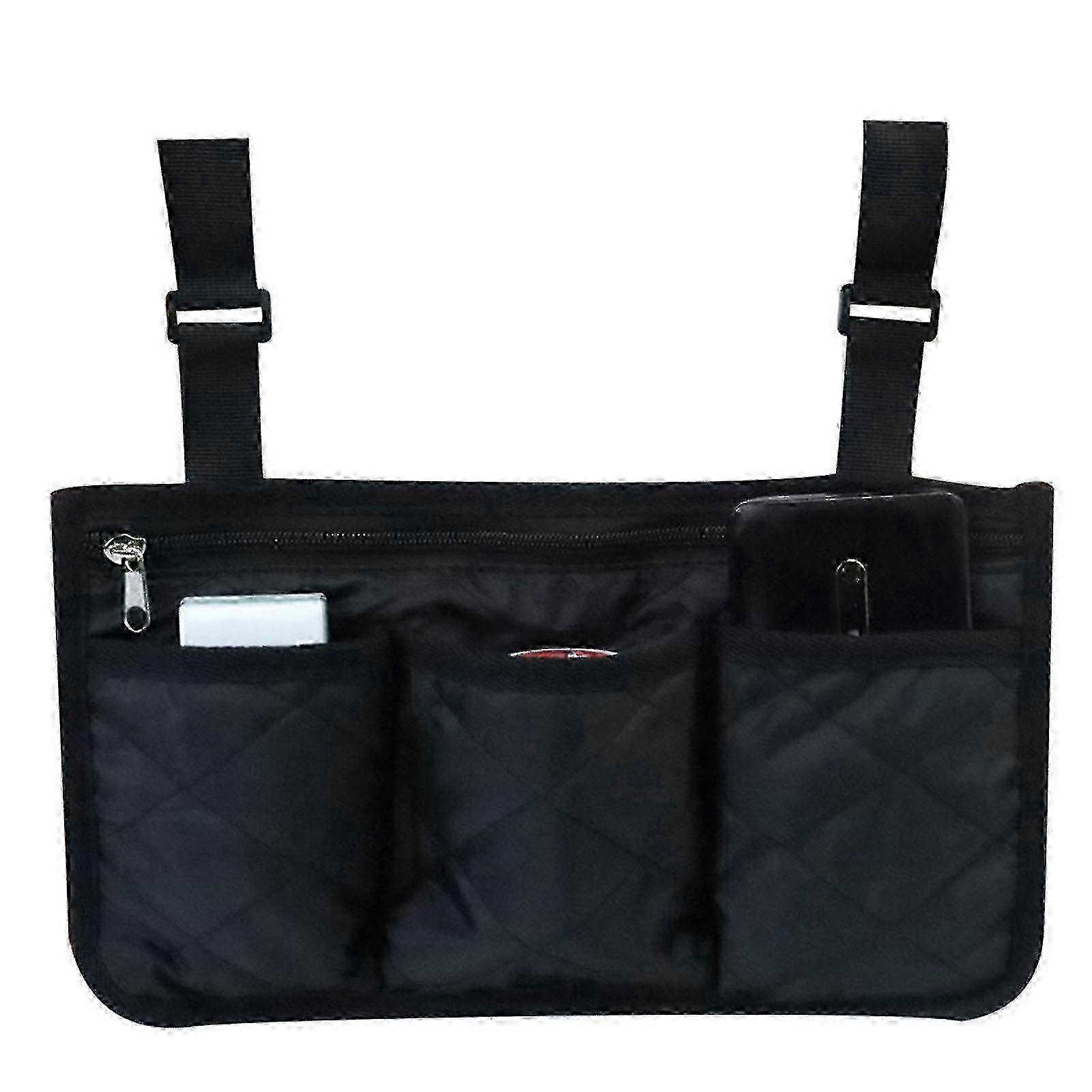 Waterproof Armrest Storage Bag for Wheelchair Side, Universal Compatibility