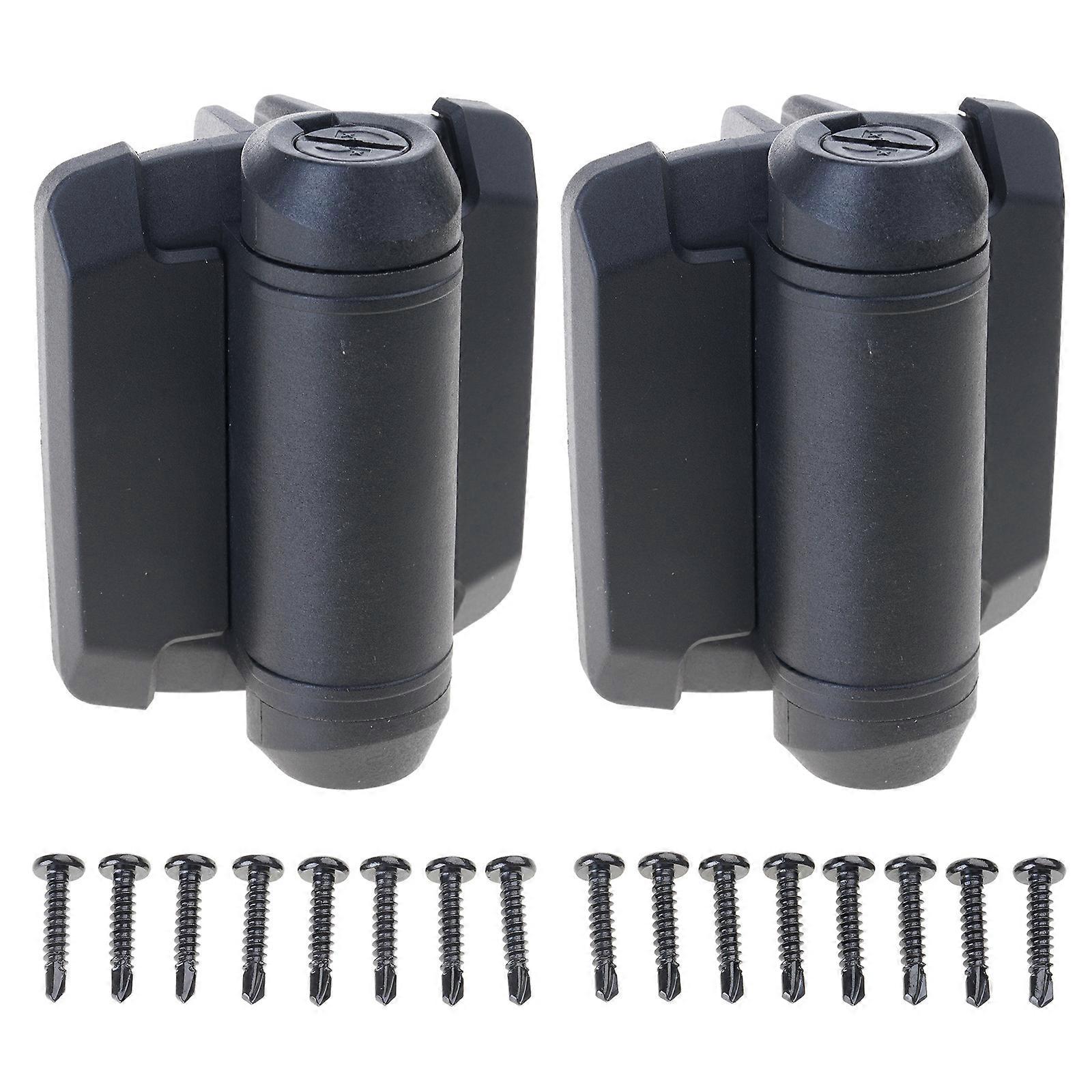 2Pcs Adjustable Tension Narrow Spring Hinges With Safety Cover Weatherproof Auto Closing Gate Hinge Hardware Enduring Multicolor