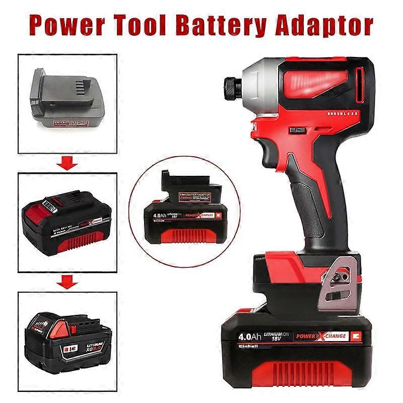 Adapter for Einhell 18V Li-ion Battery Converter to for Milwaukee 18V Power Tool