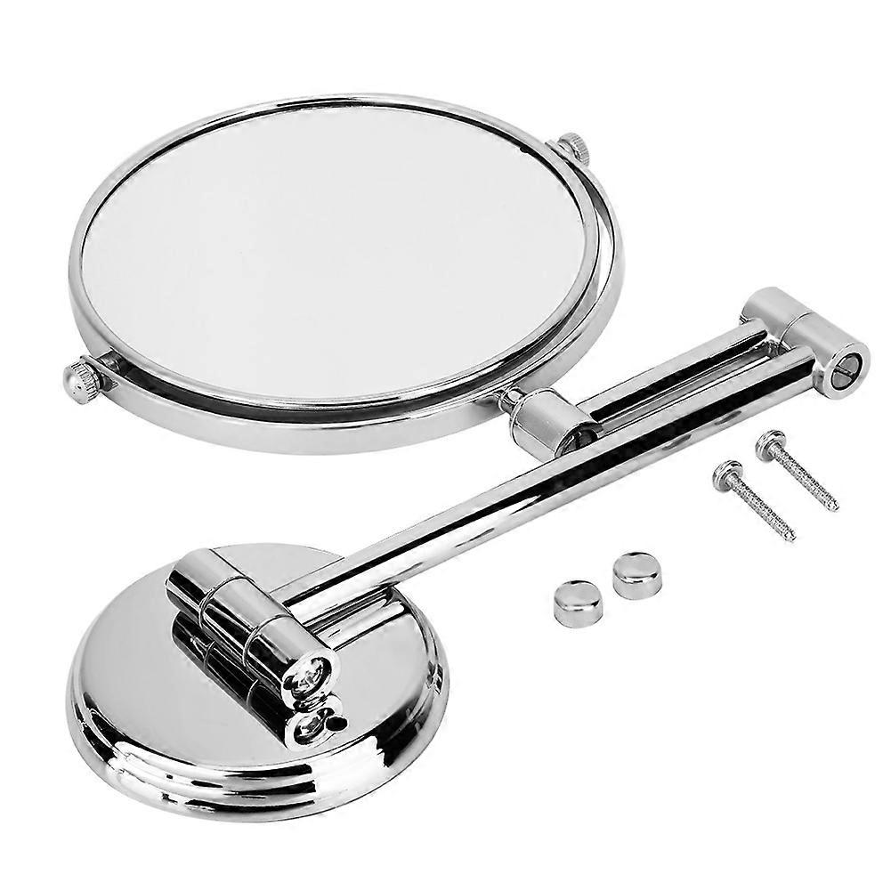 Bathroom Wall Mount Makeup Mirror Foldable Swiveling Dual side 3X Manifying Vanity Mirror 6inch