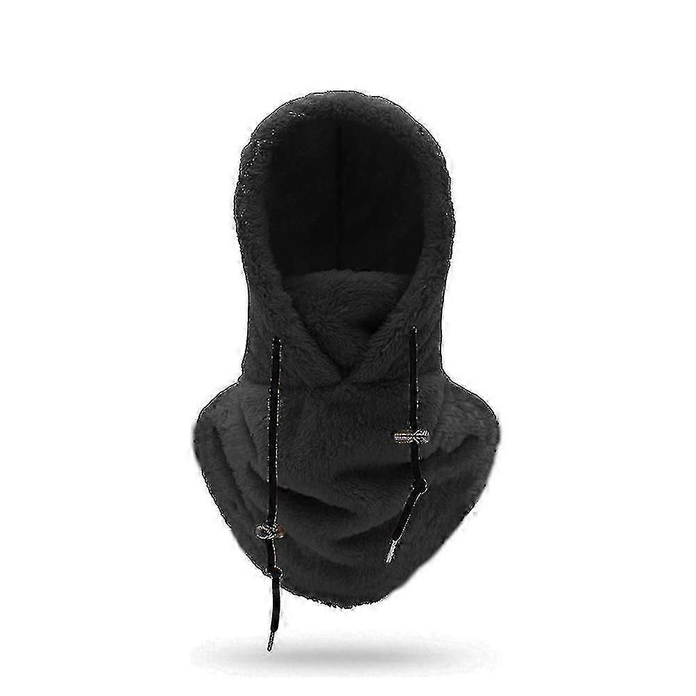 passamontagna antivento in pile sherpa per il freddo invernale, berretto con sciarpa con cappuccio caldo regolabile per uomini e donne