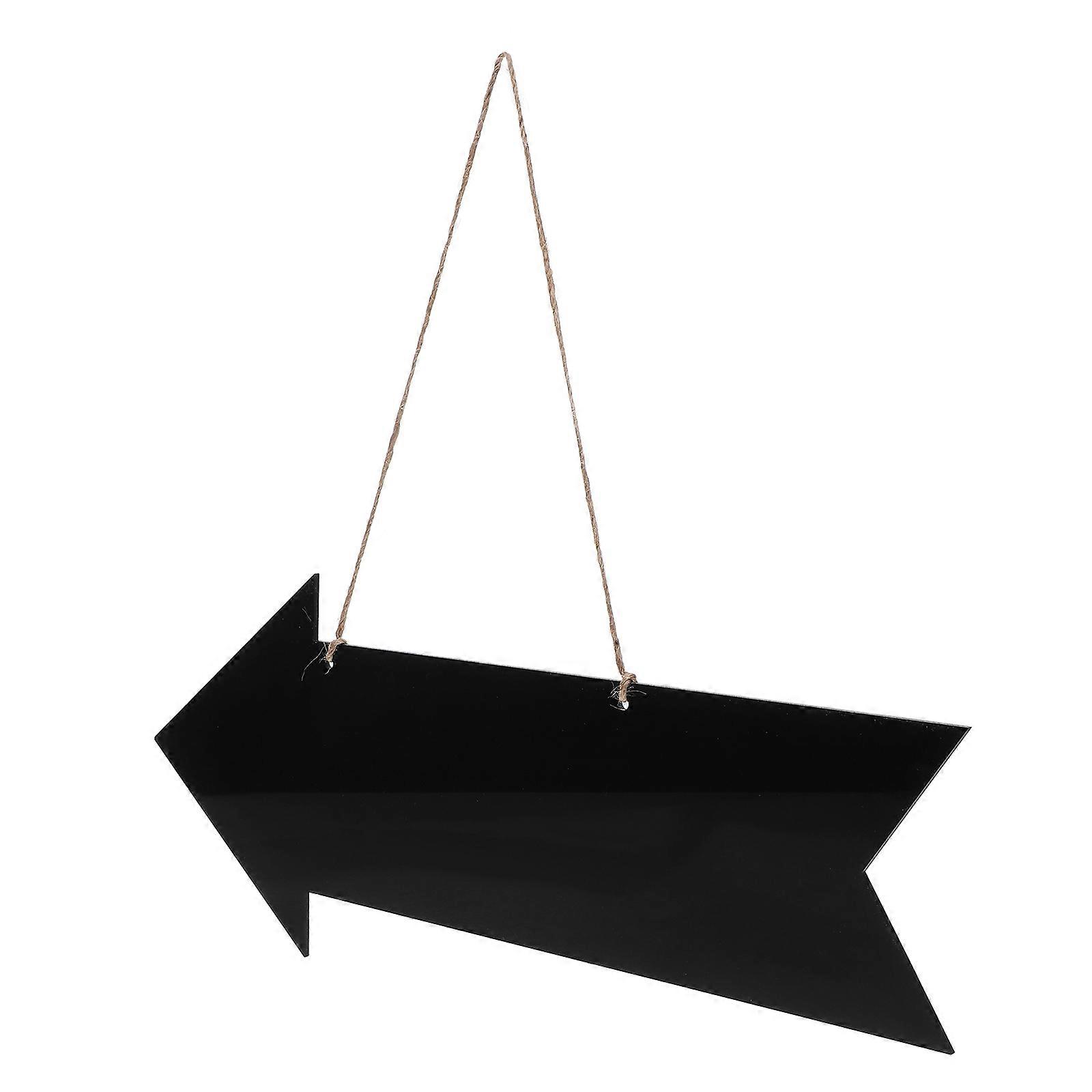 Hanging Arrow Chalkboard Sign Acrylic Board for Office Use
