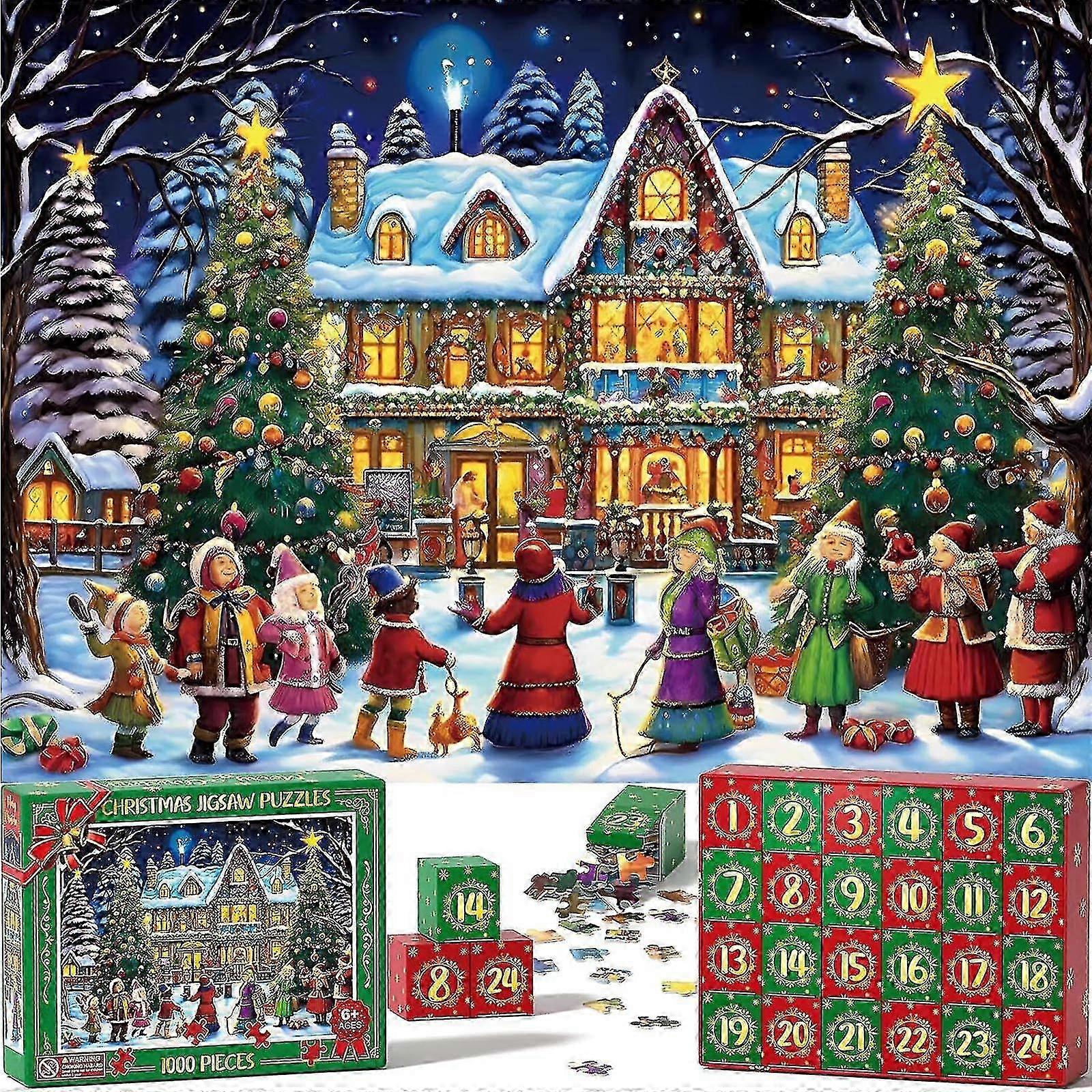 Advent Holiday Calendar for Tilan Puzzle - 24 Days Christmas Countdown
