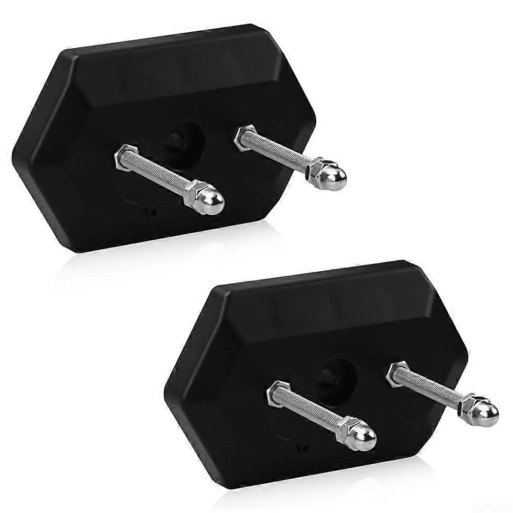 Skateboard Wall Mount Rack 2 Pack ABS Hangers for Longboard Deck Display and Storage Black