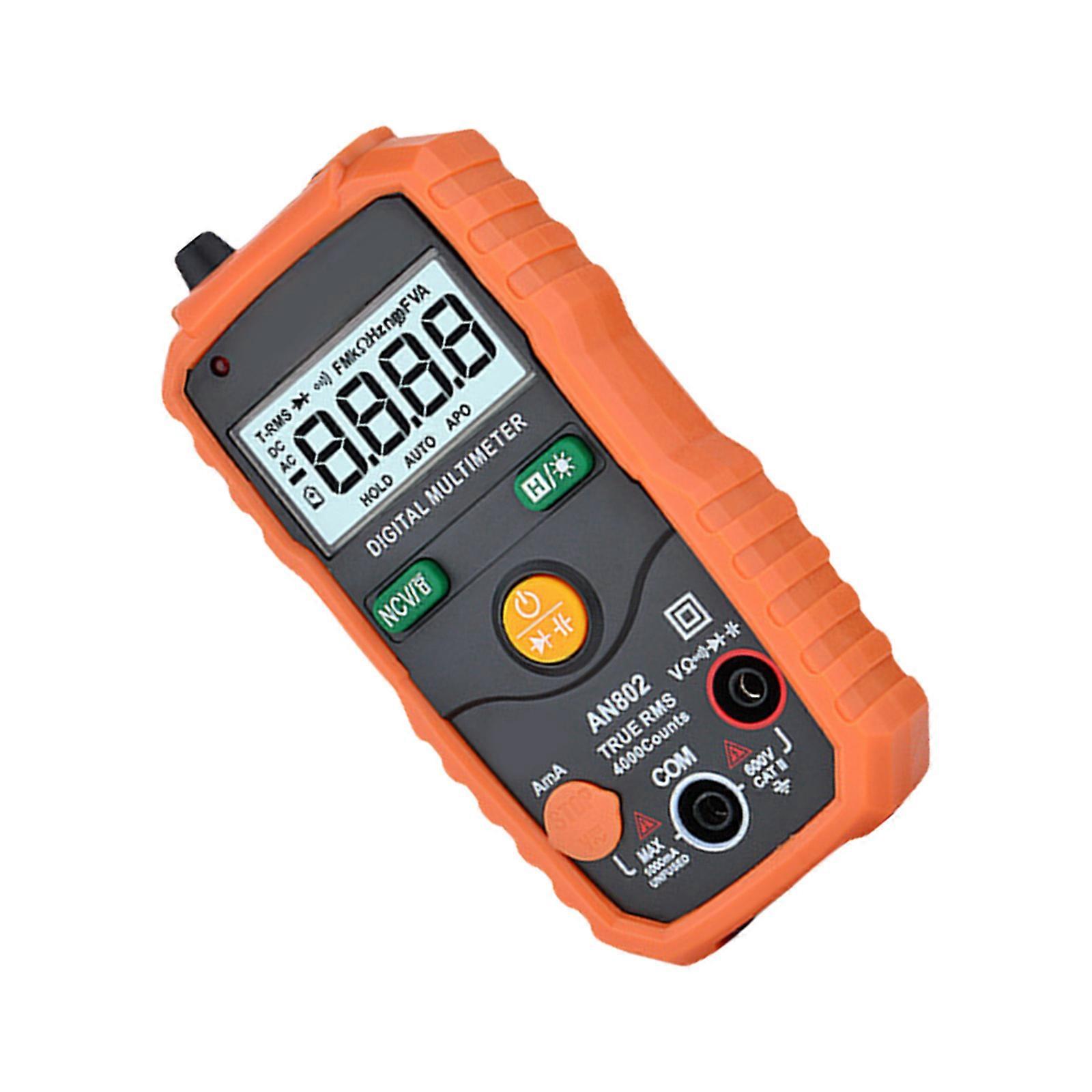 Digital Multimeter and Analyzers Voltmeter Ohmmeter Auto Ranging Tester Voltages Current Resistance Multicolor