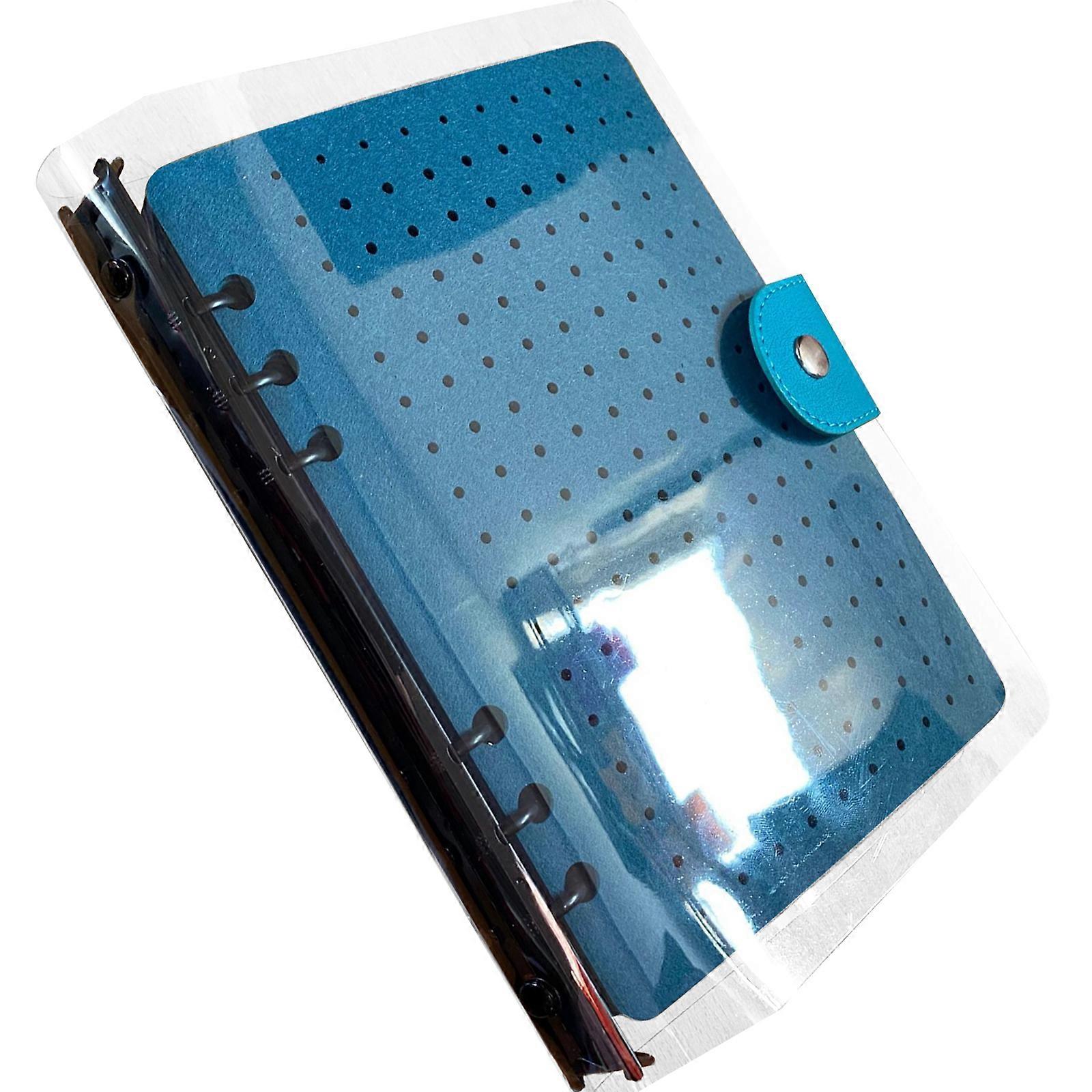 حقيبة حمل مريحة دبوس عملية بروش تخزين منظم كتيب حامل دبوس ودية للسفر لعشاق الدبوس الأزرق