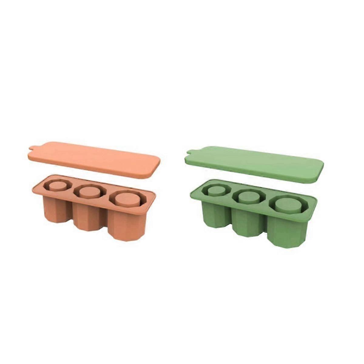 For Ice Tray Large Capacity Ice Tray Ice Making Mold Silicone Ice Tray Suitable for 30oz/40oz,H