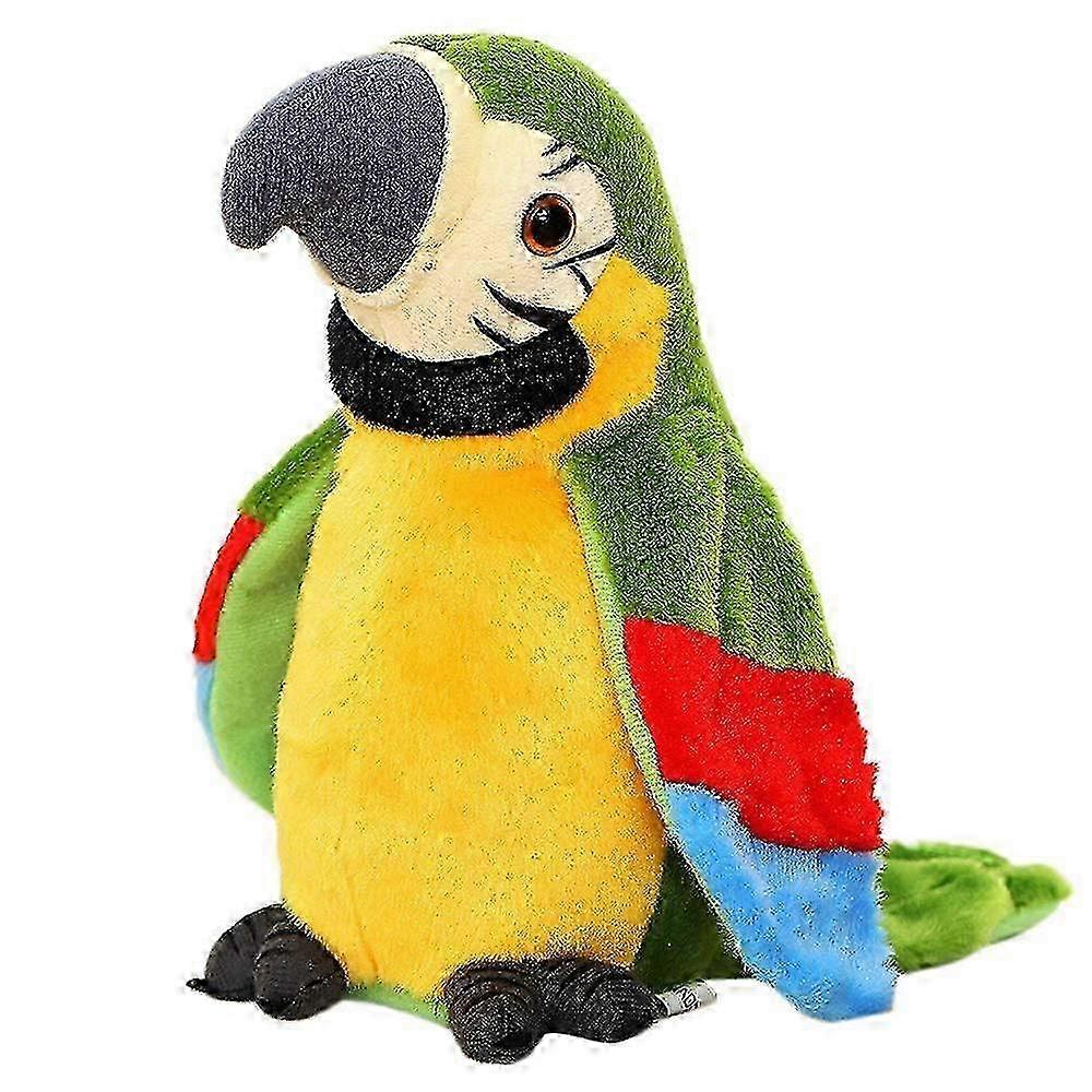 Electronic Interactive Parrot Toy with Voice Repeat Function for Educational Development and Play