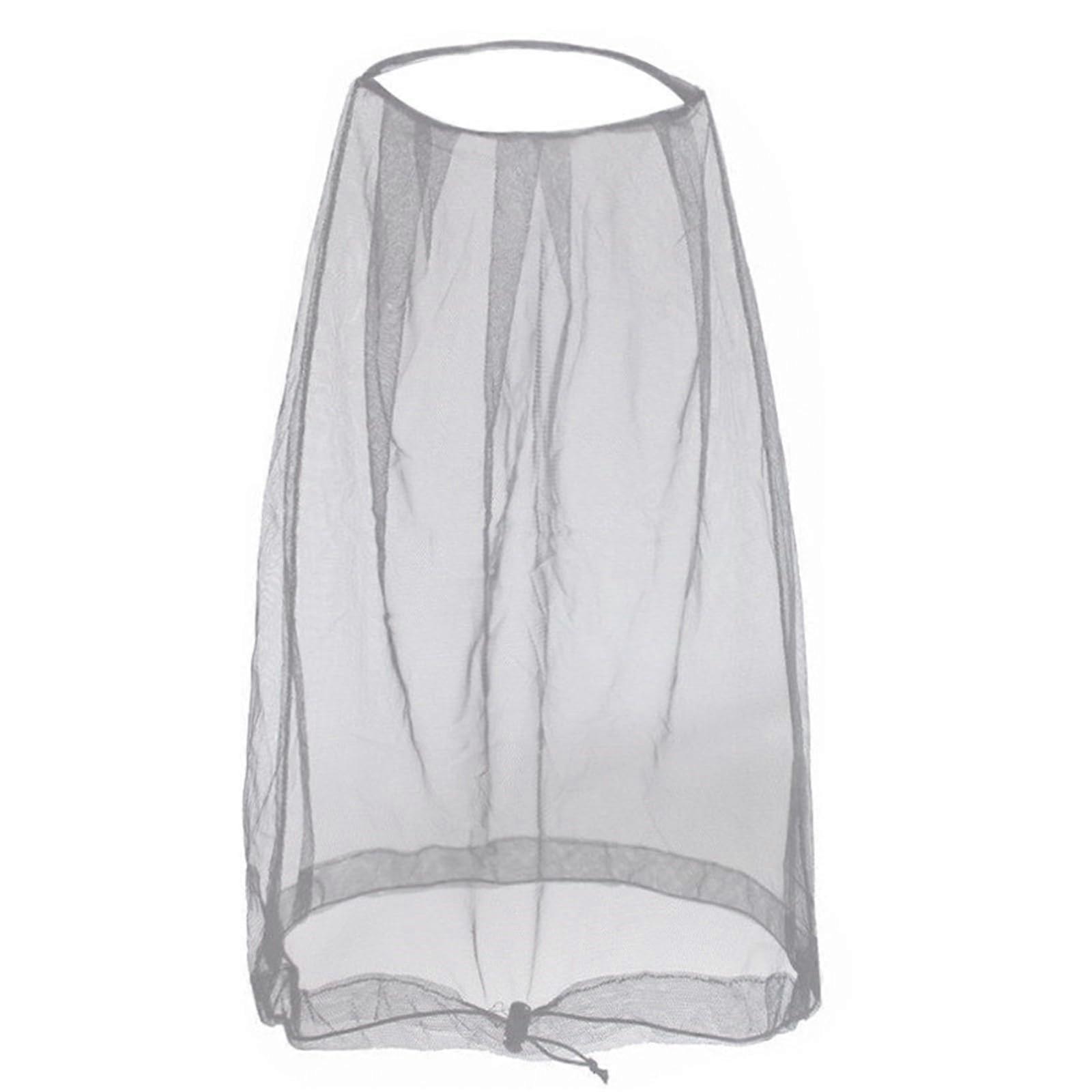 Mosquito Head Net with Fine Mesh Bug Protection for Hiking Camping Fishing, Gray Empty