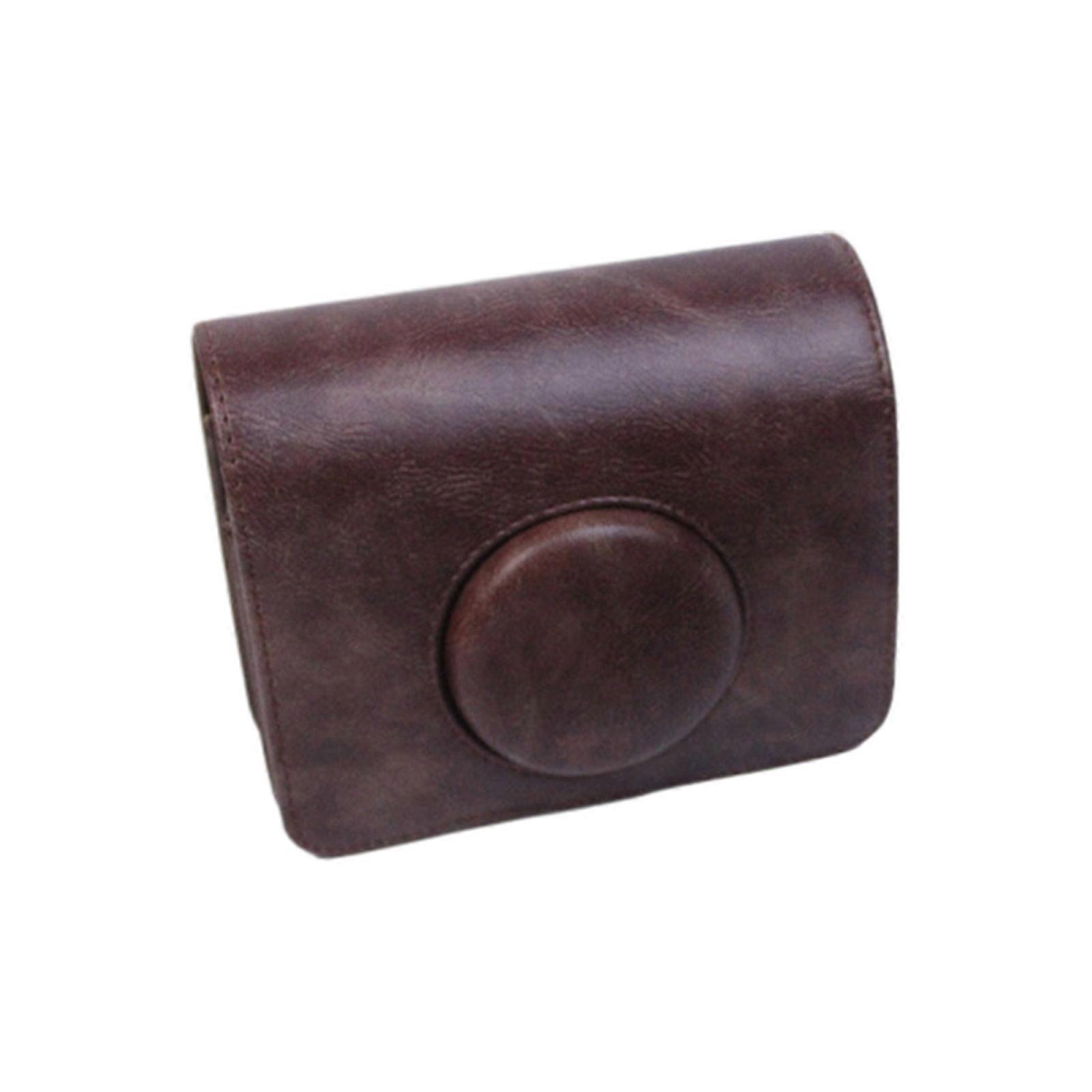 מצלמה מגן מקרה נסיעות תיק עור PU תיק כתף רך עבור מיני EVO סרט מצלמה תיק חום