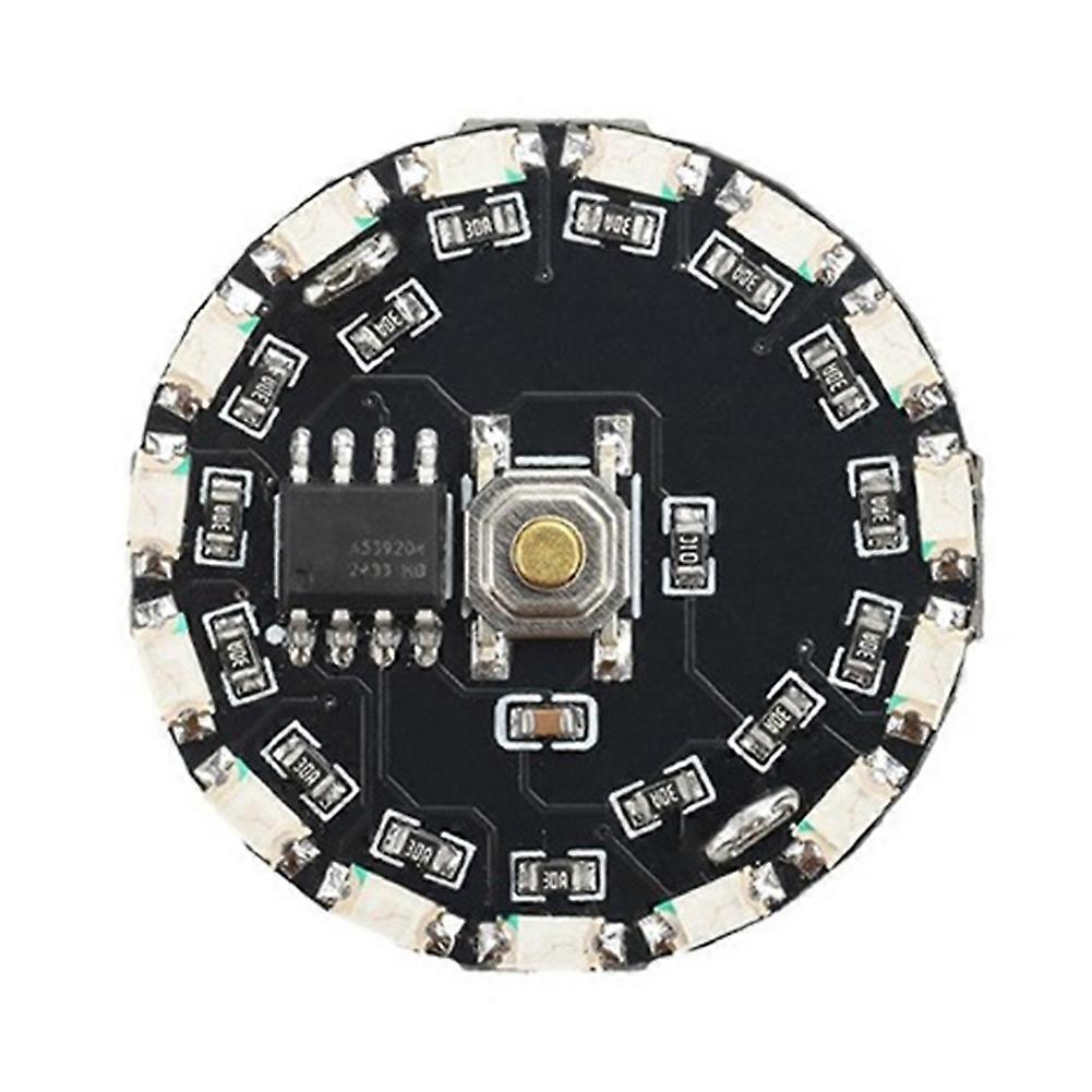 16Modes Button Flow Light Battery Control Wireless LED Lamp Flashing/Rotating/Gradient Light Toy Model Decoration White