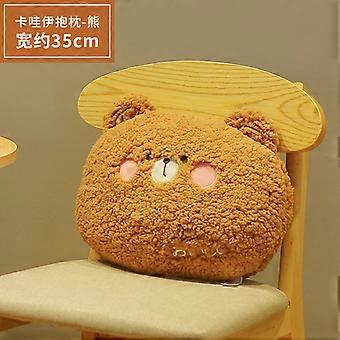 35cm kawaii Animal Teddy Bear Rabbit Frog Tiger Pig Plush Toys Cartoon Stuffed Soft Pillow Back Sofa Cushion for Girls Kids
