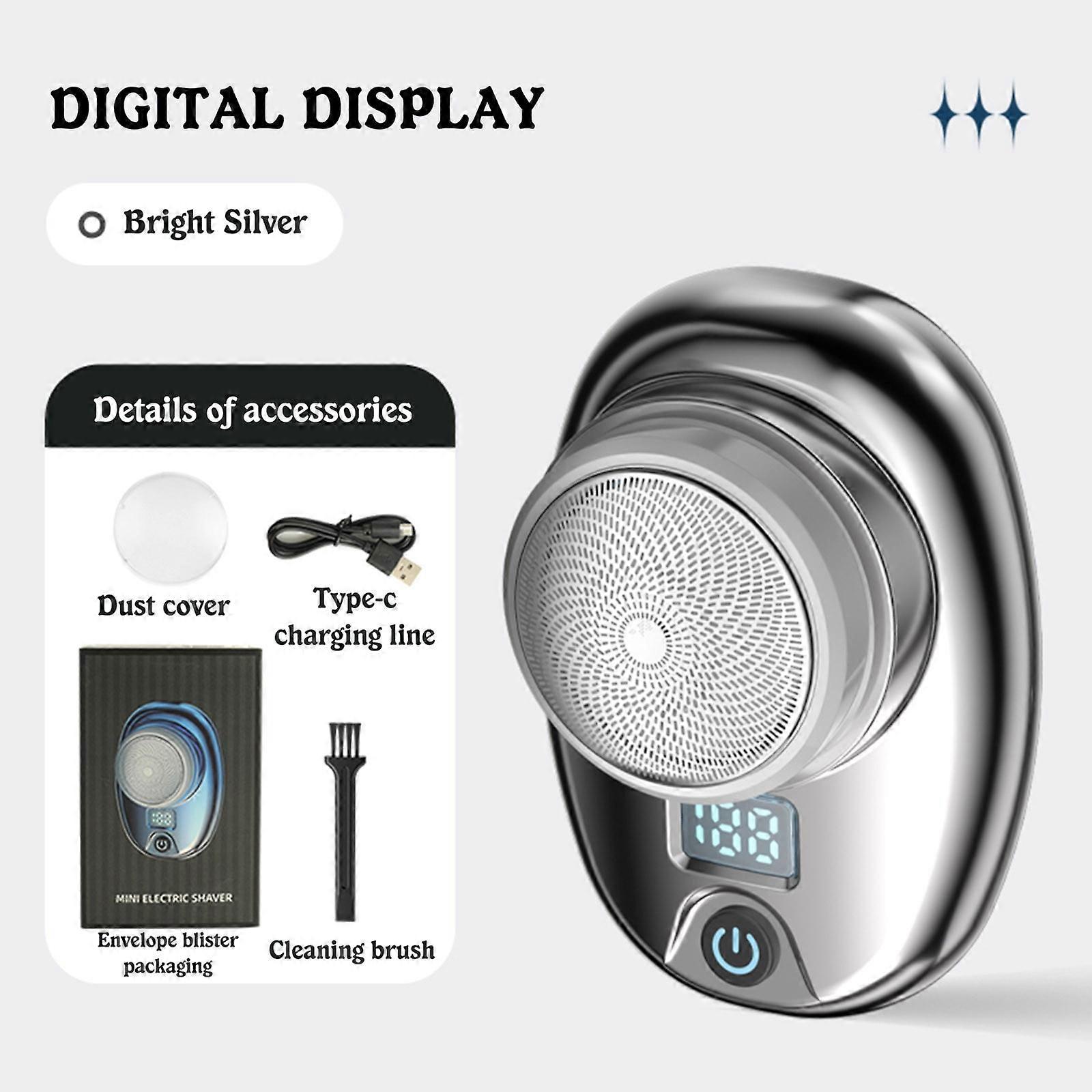 Ozmmyan Mini Shaver Type-C Quick Charging Portable Travel Shaver LCD Digital Display Electric Shaver Portable Beard Trimmer