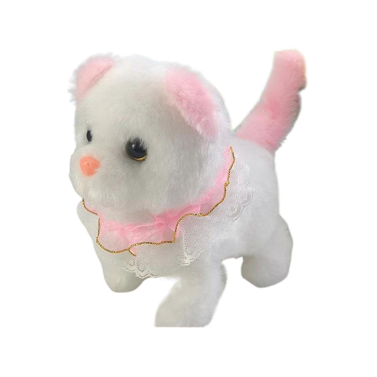 Electric Plush Toys Realistic Robot Cat With Interactive Walking And Wagging Tail Walking Cat Toy - DX