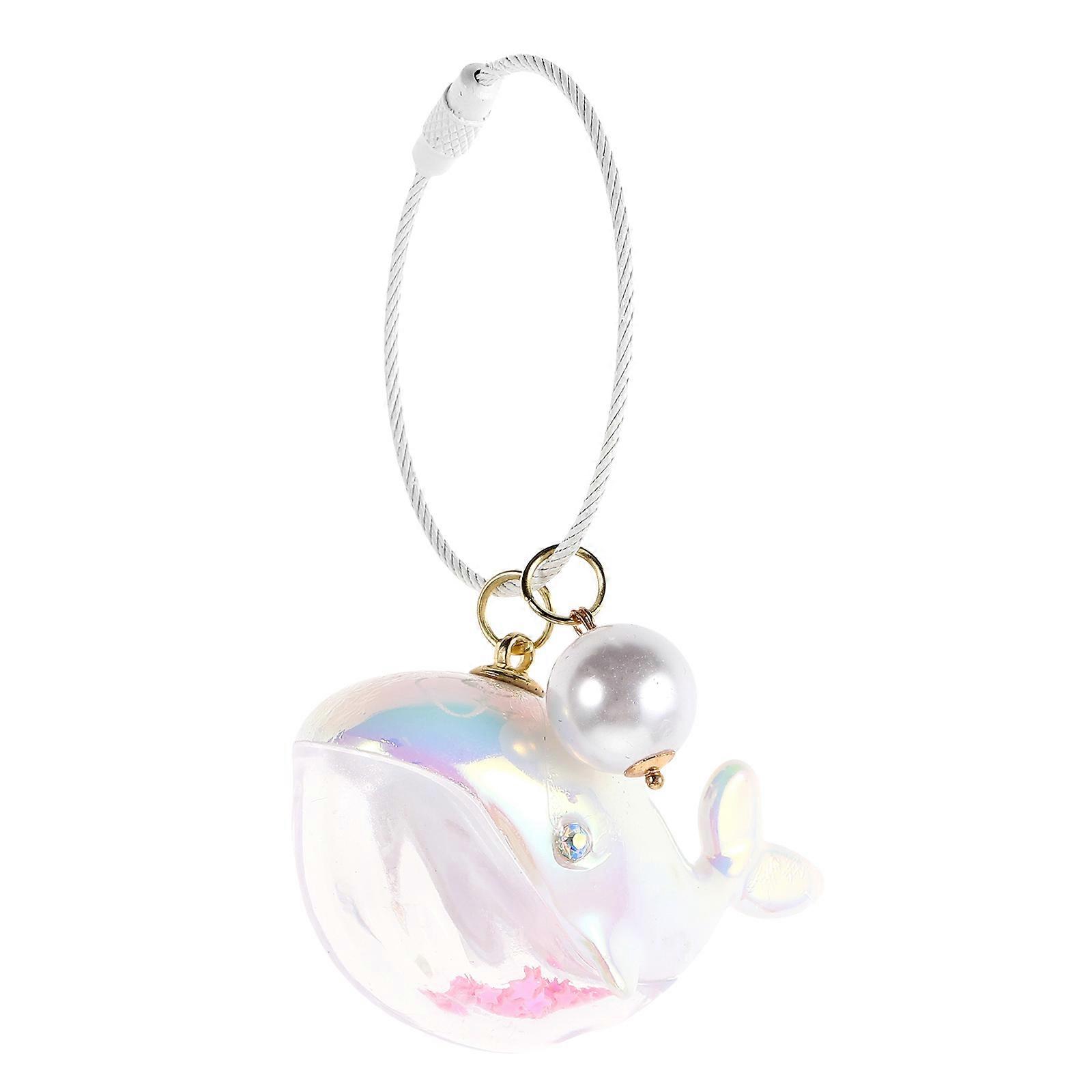Whale Keychain Whale Shape Bag Charm Accessory Pink 1Pcs
