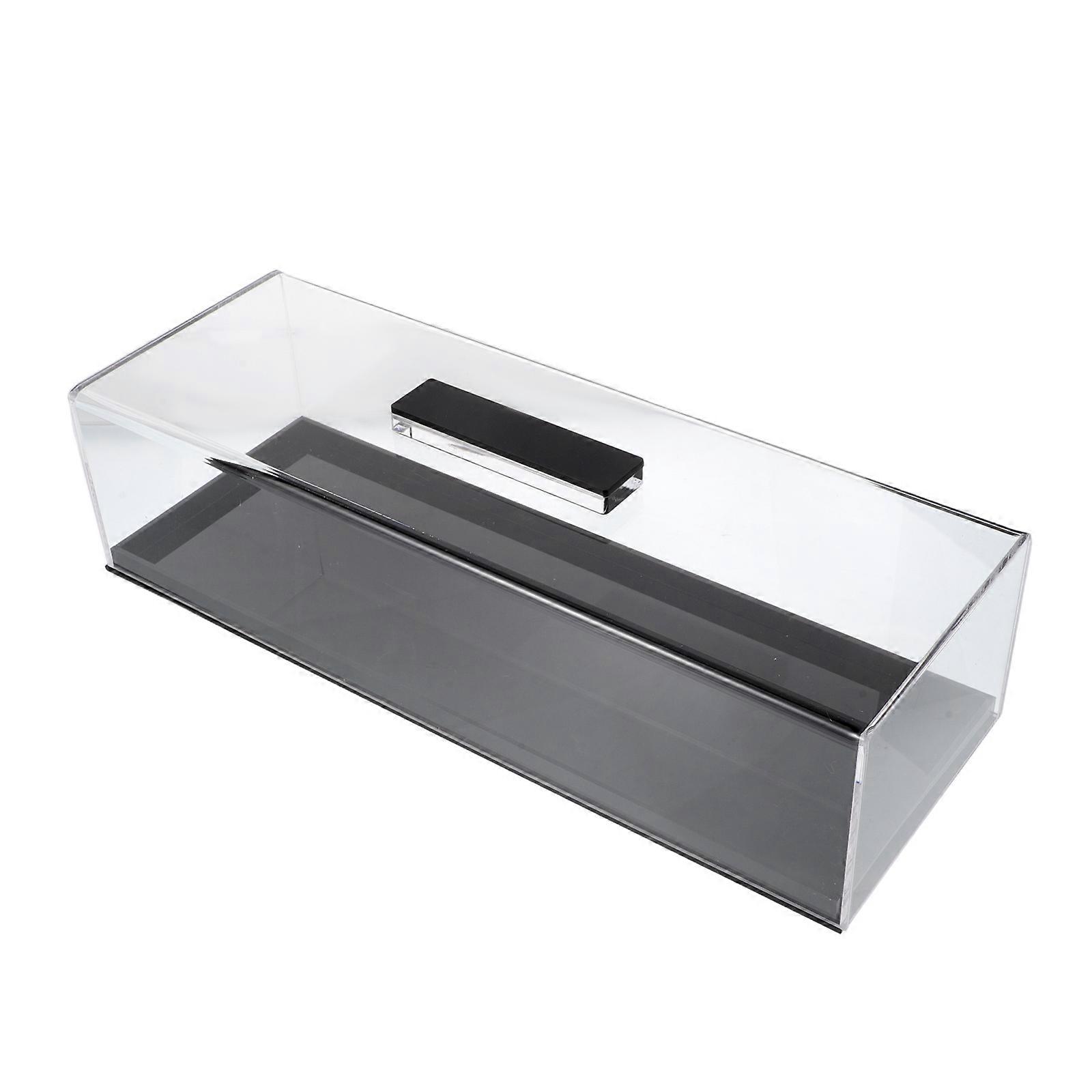 Rectangular Acrylic Cake Holder With Lid For Home Use Clear Visibility 14.1X5X3.9in 1Pack