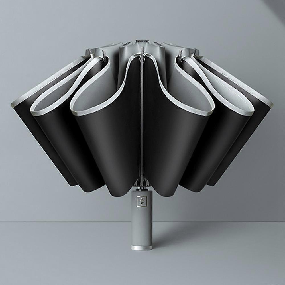 HW Reflective Automatic Umbrella Sun-proof Rainproof Dual-use Folding Reverse Type Umbrella Large UV