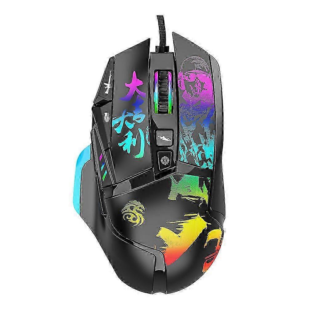 Fashion Wired Gaming Mouse with 11 Button Computer Mice RGB Light Ergonomic w