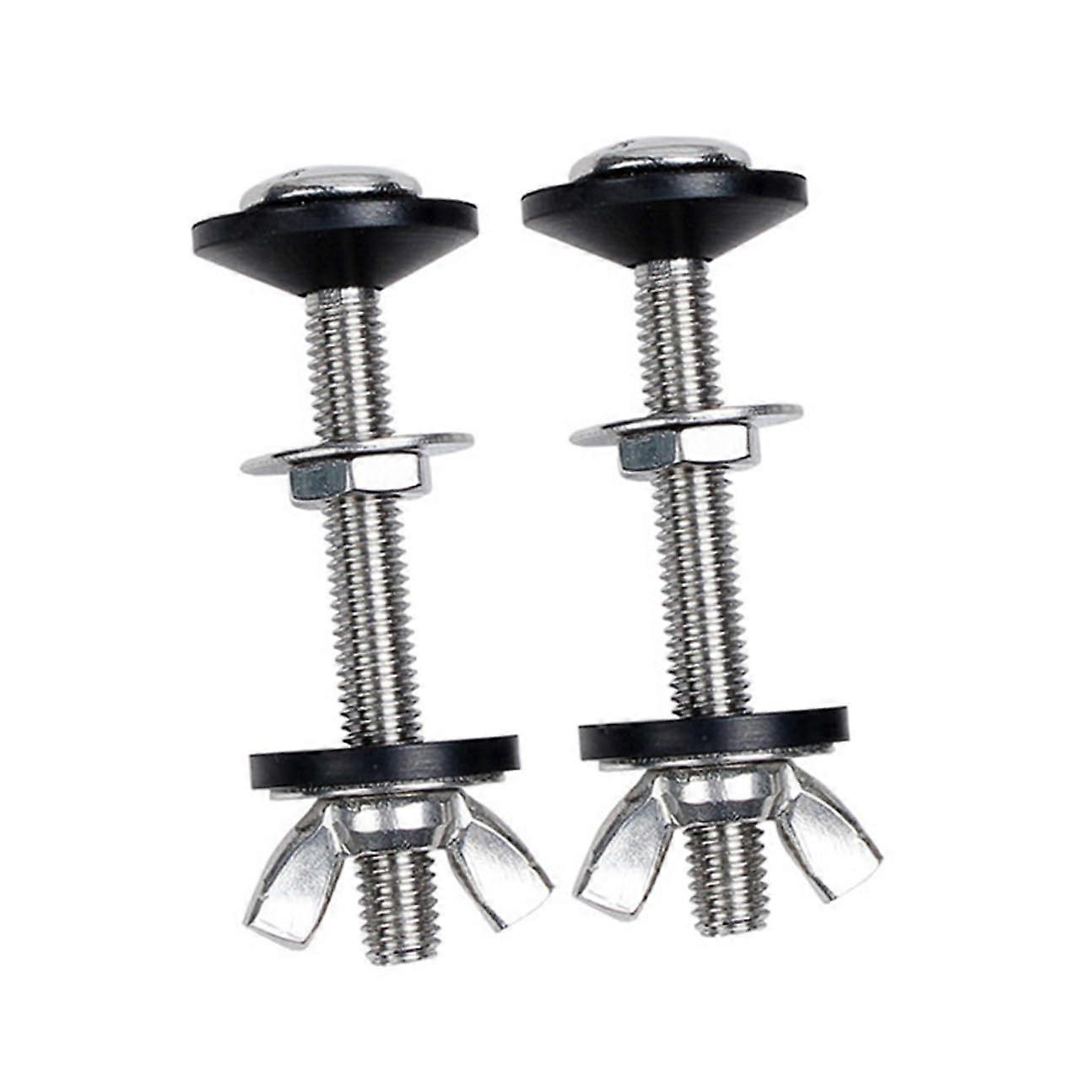 2 Pack Toilet Tank Bolts Replacement Kit with Washers and Seals for Leak Prevention and Secure Bowl Connection
