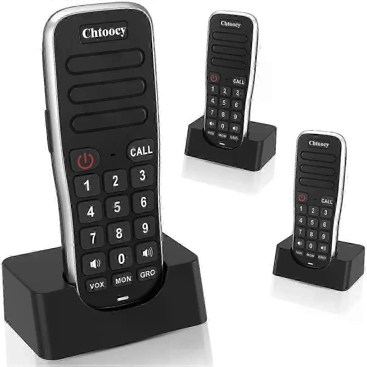 Wuloo Headheld Fm Wireless Intercom System For Home Business Office 5280ft Range 10 Channel Call All Room To Room Communication