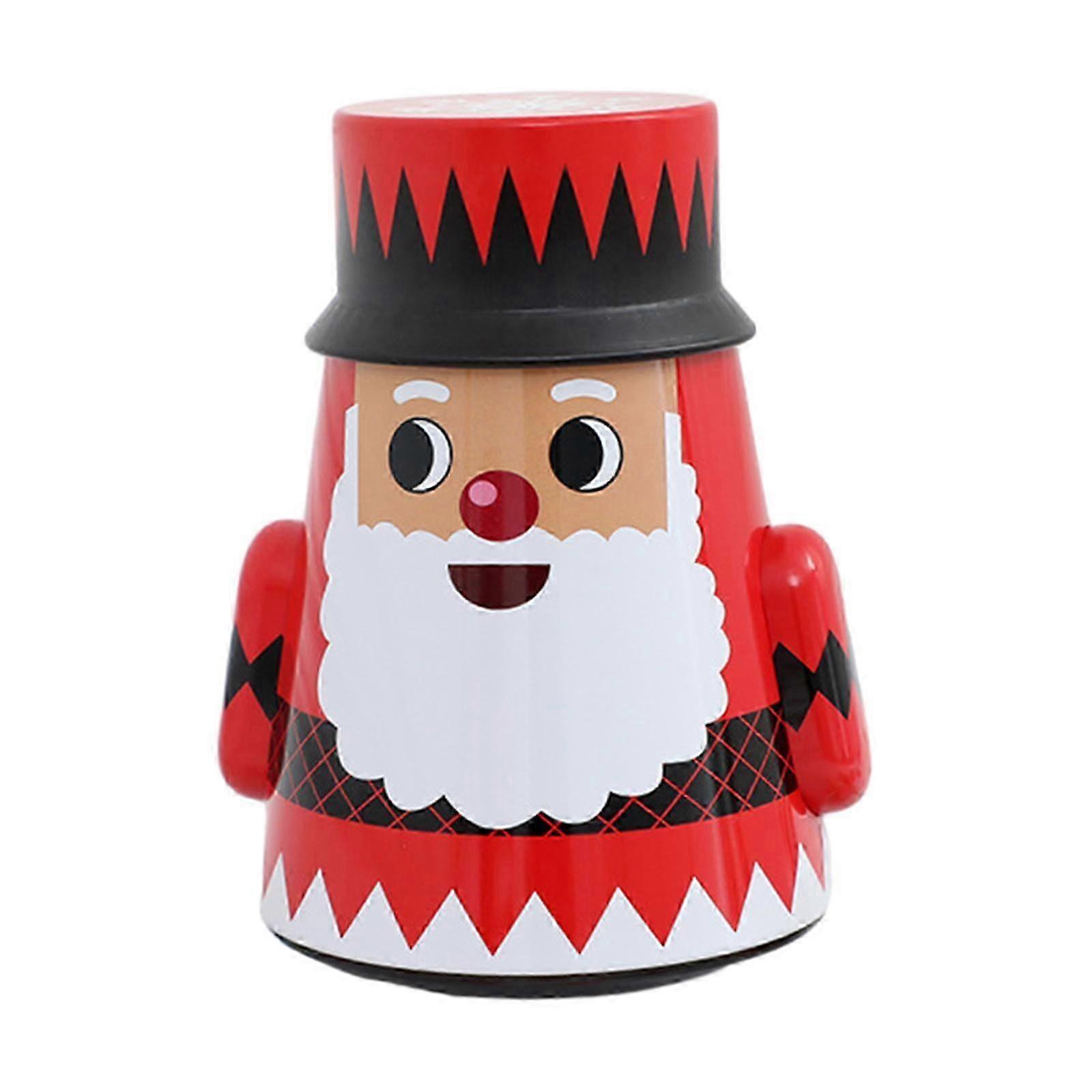 Holiday Food Storage Container - Christmas Tin Box with Lid for Cookies and Sweets